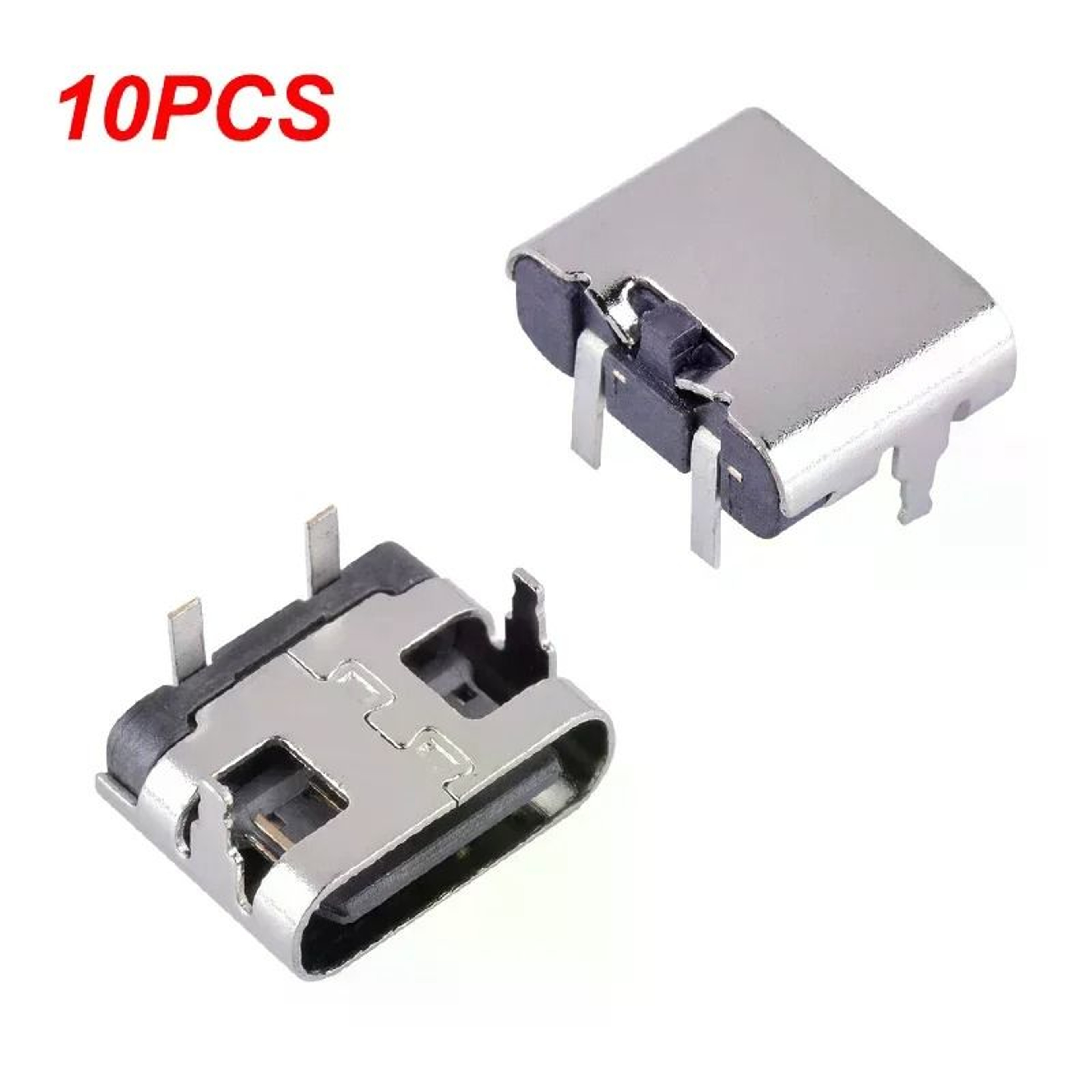 10Pcs 2Pin Micro USB TypeC Female Power Jack Charging Port Connectors 0
