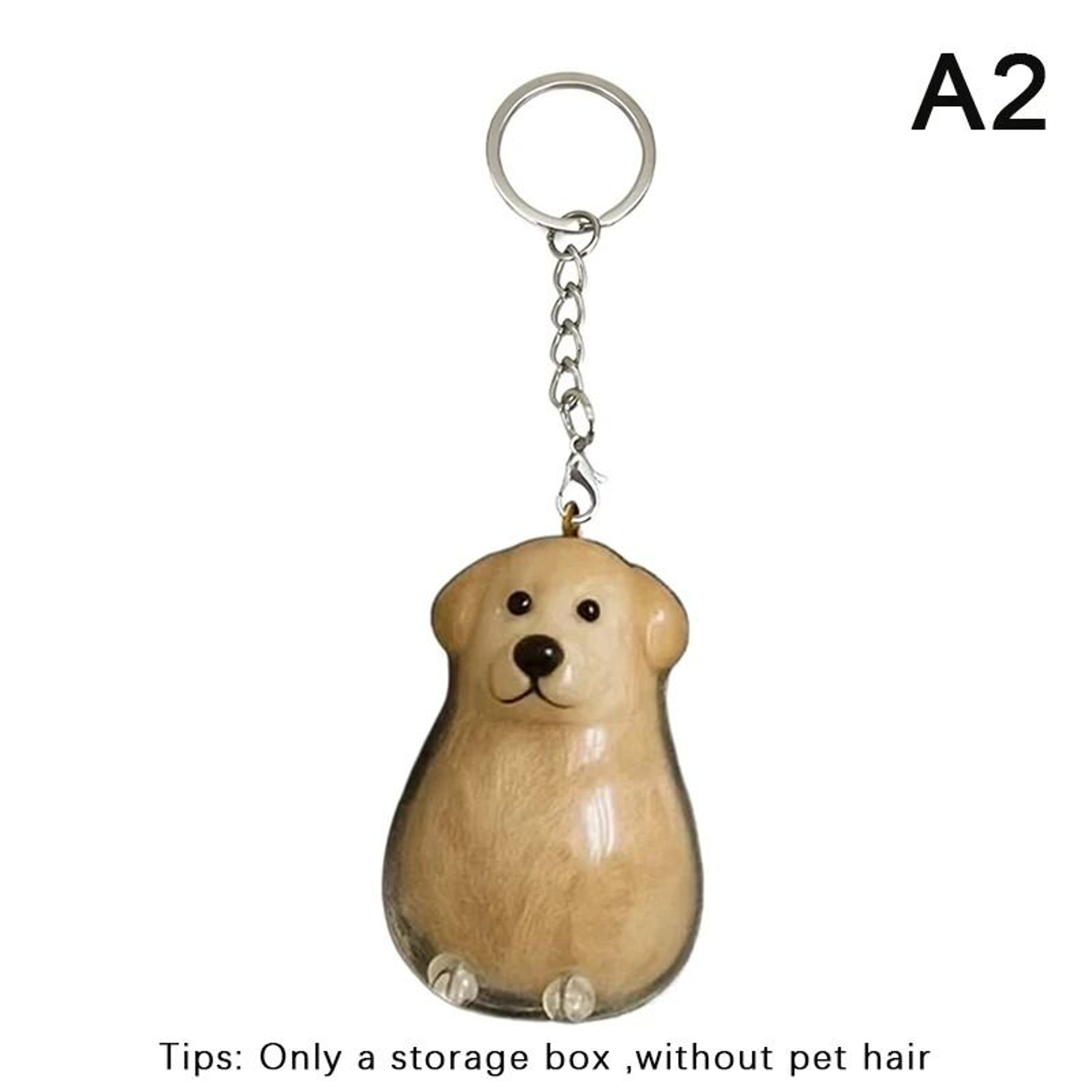 Dog Hair Storage Keychain Bottle  Pet Fur Memorial Capsule 15