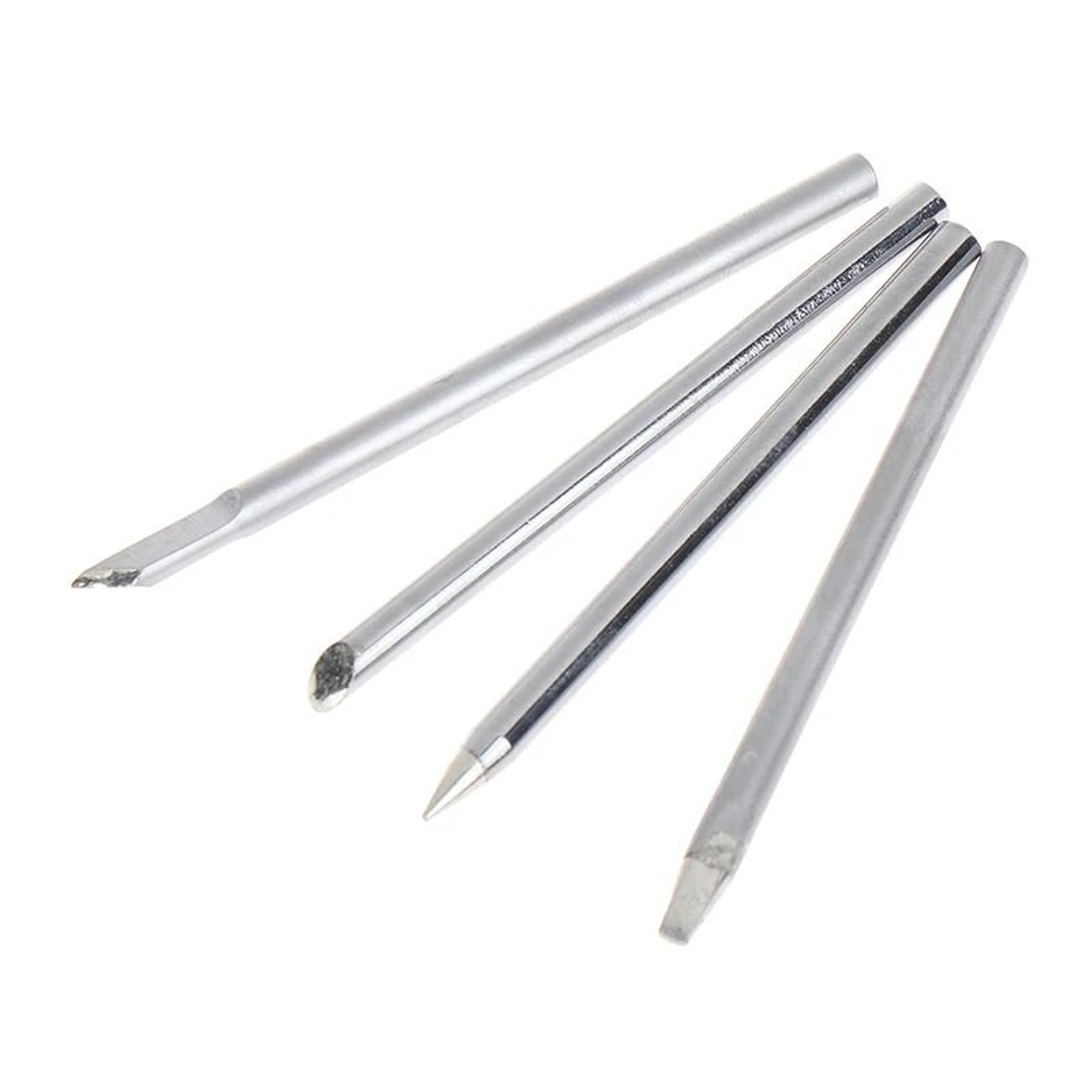 4Pcs Copper Soldering Iron Tips 30W 40W 60W For External Heat Irons 4