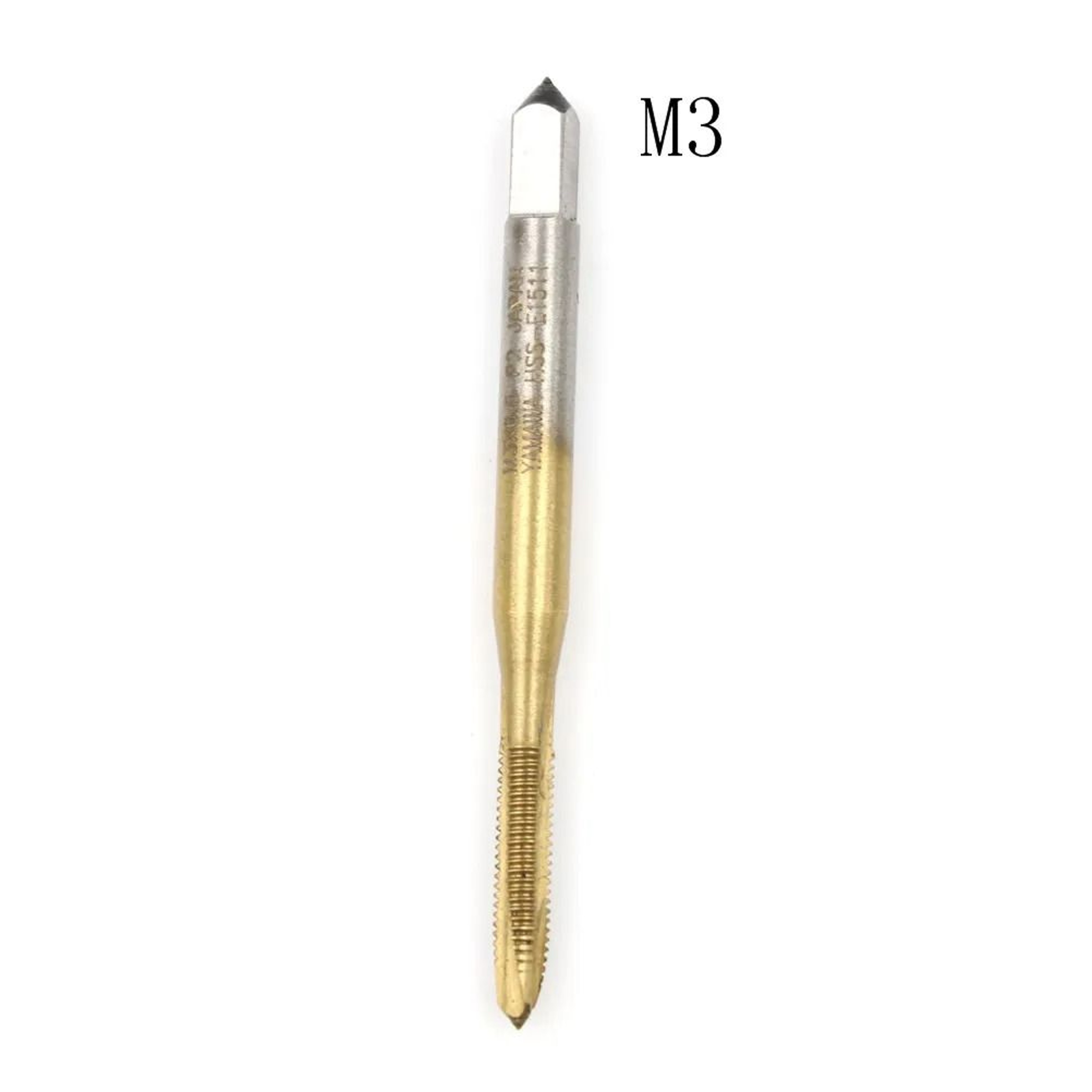HSS 6542 Hand Tap Drill Bits Right Hand Thread Metalworking Machine Taps Set 9