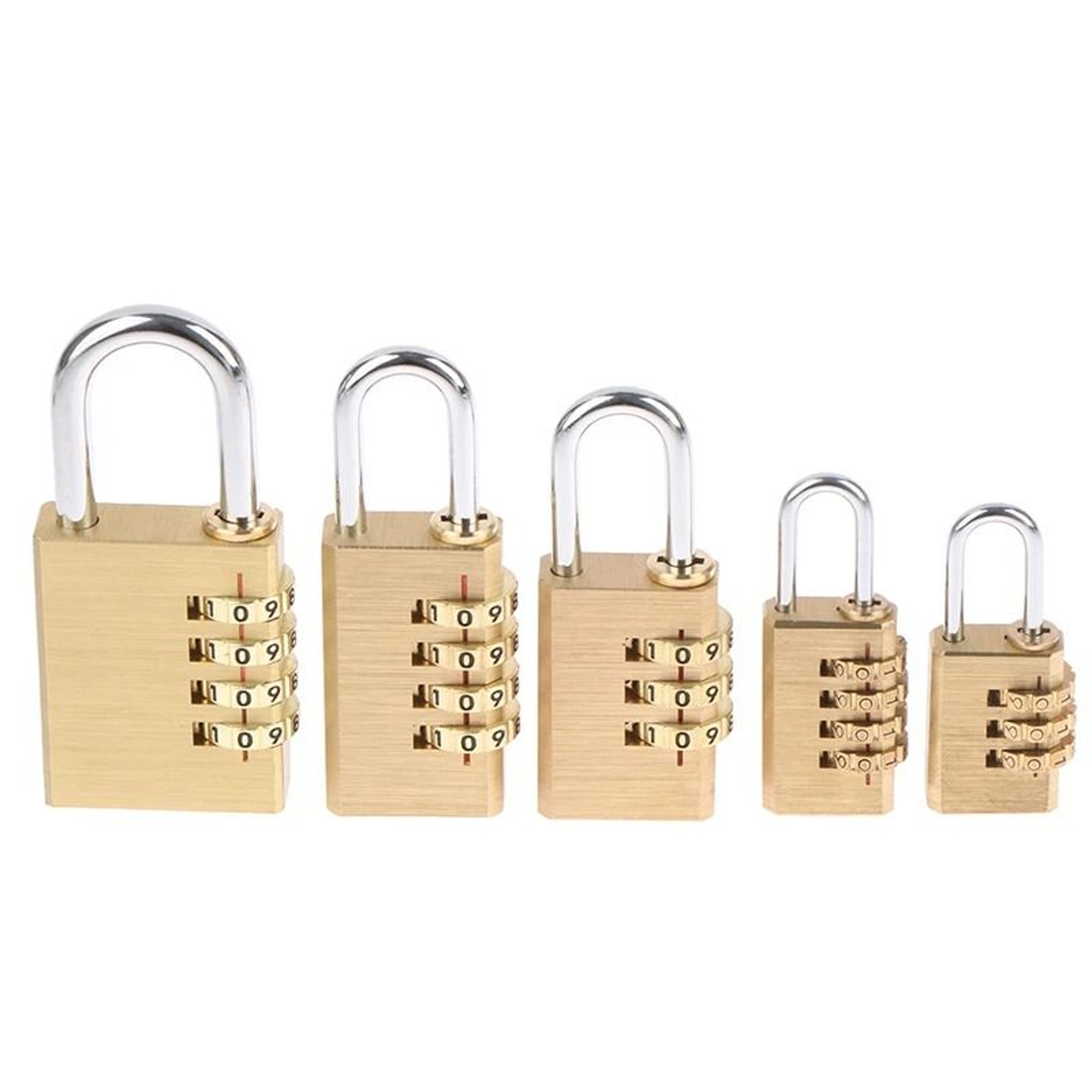 Solid Brass HeavyDuty 4Digit Combination Padlock Resettable 2