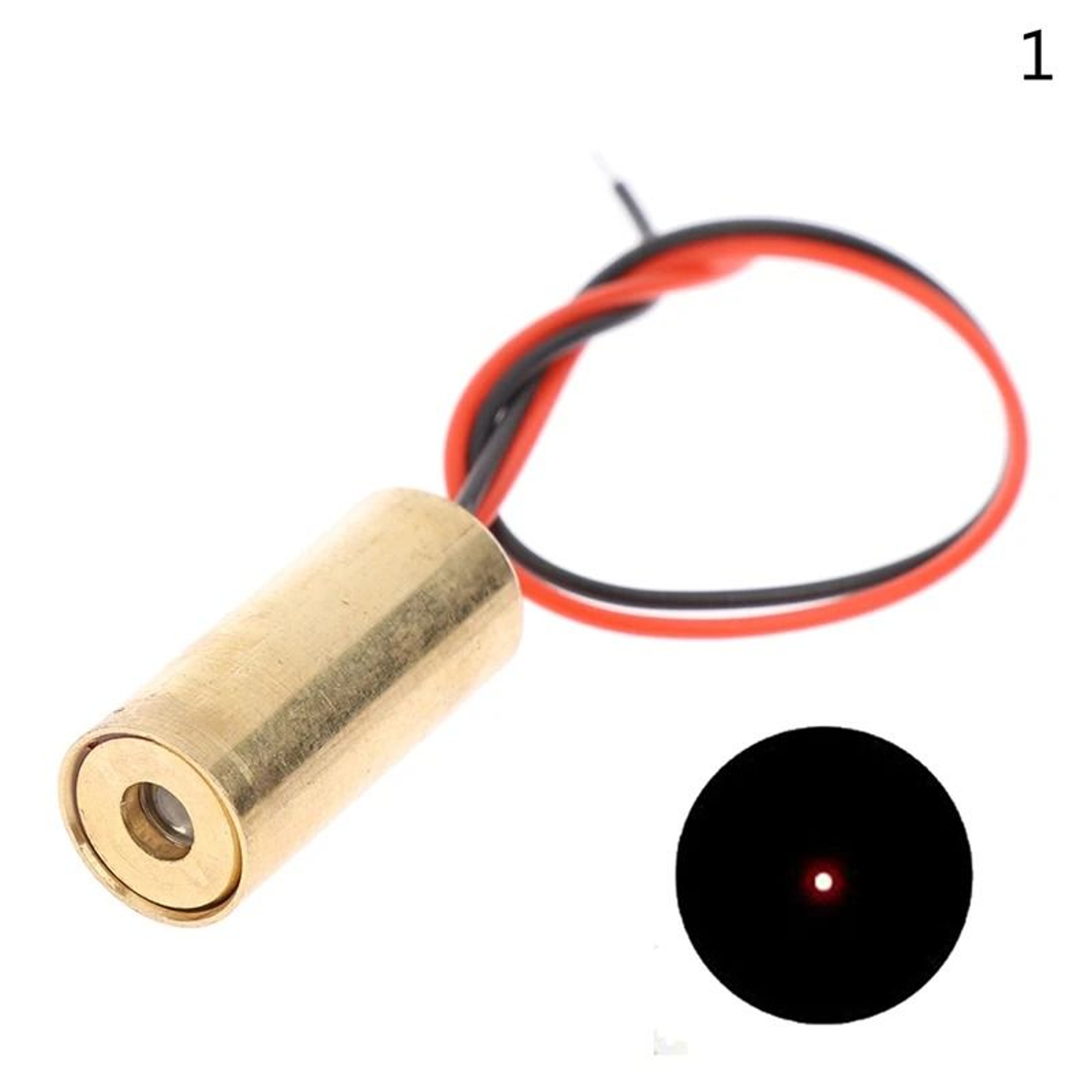 Red Copper Laser Diode Module 650nm 9mm 3V 50mW Line  Point  Cross 6