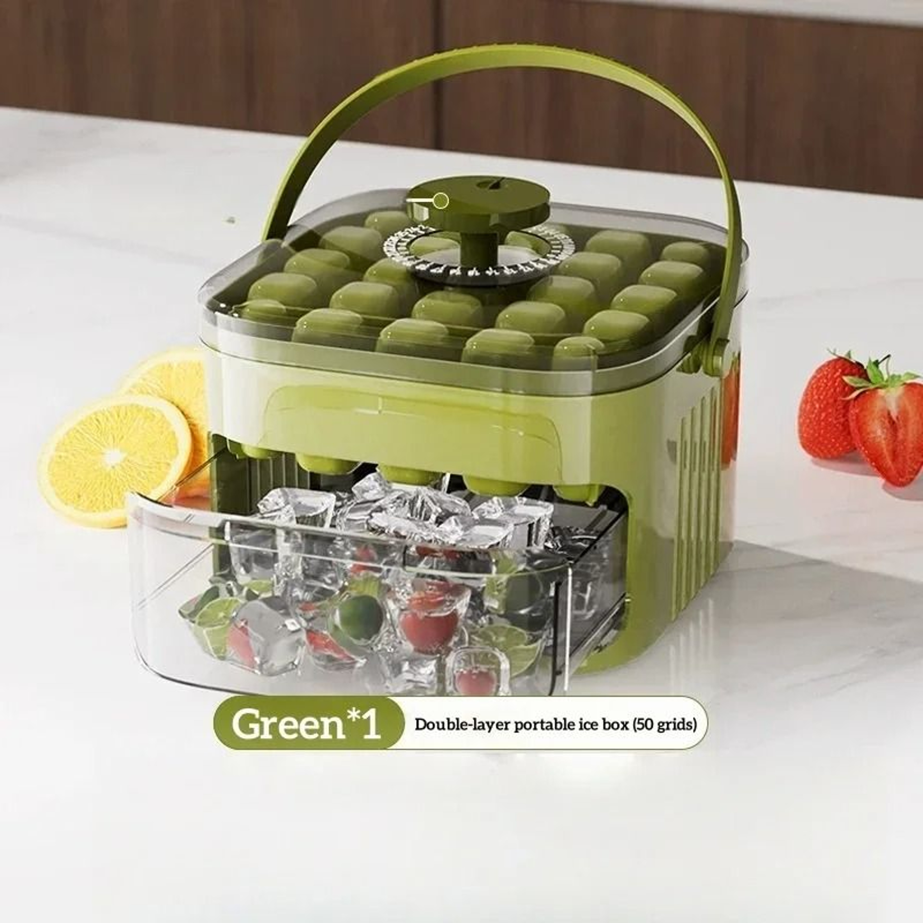 PressType Ice Cube Mold Box With Easy Demolding Tray For Home Refrigerators 8