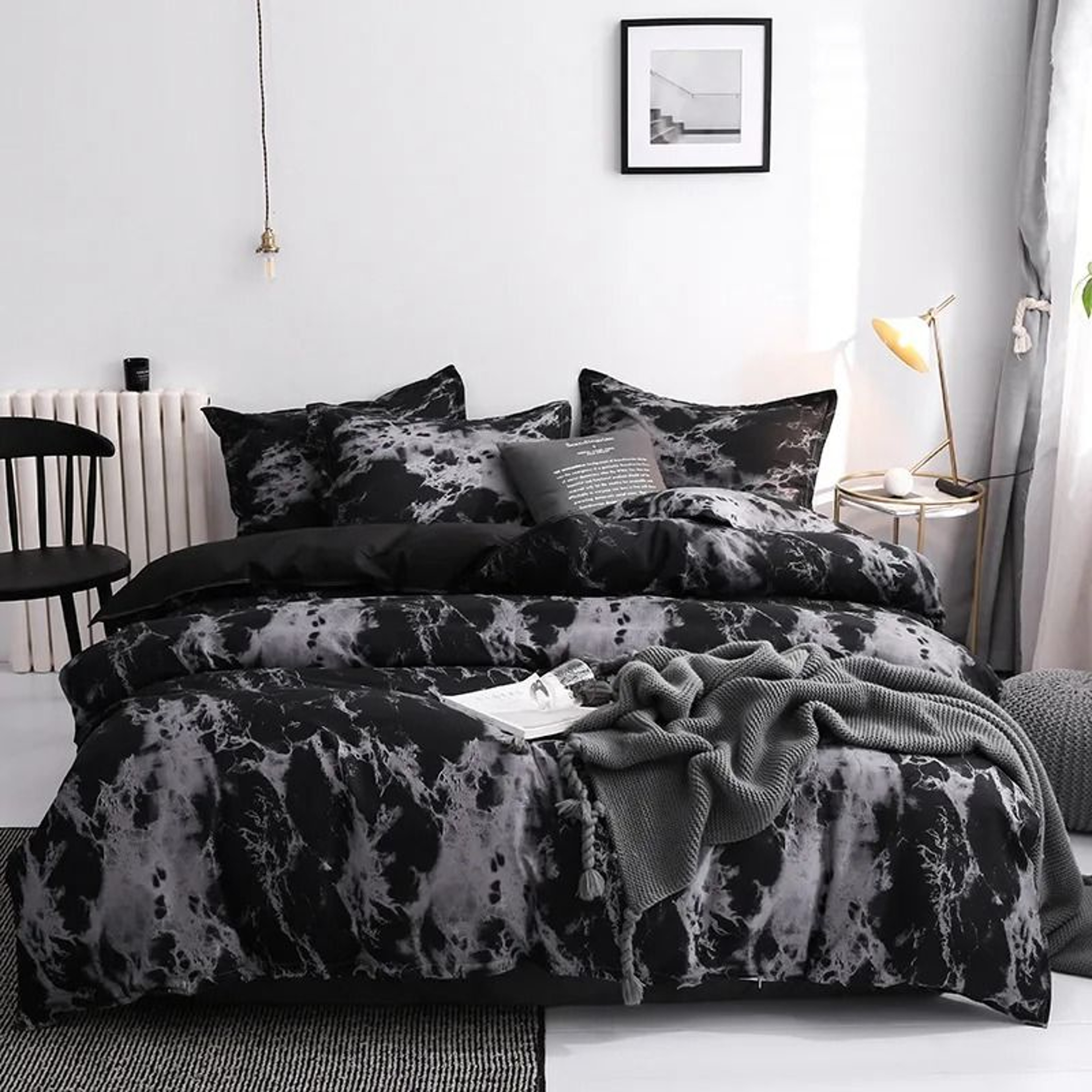 3pcs Modern Printed Duvet Cover Set With Matching Pillowcases Comforter Quilt Cover Set For Single  1