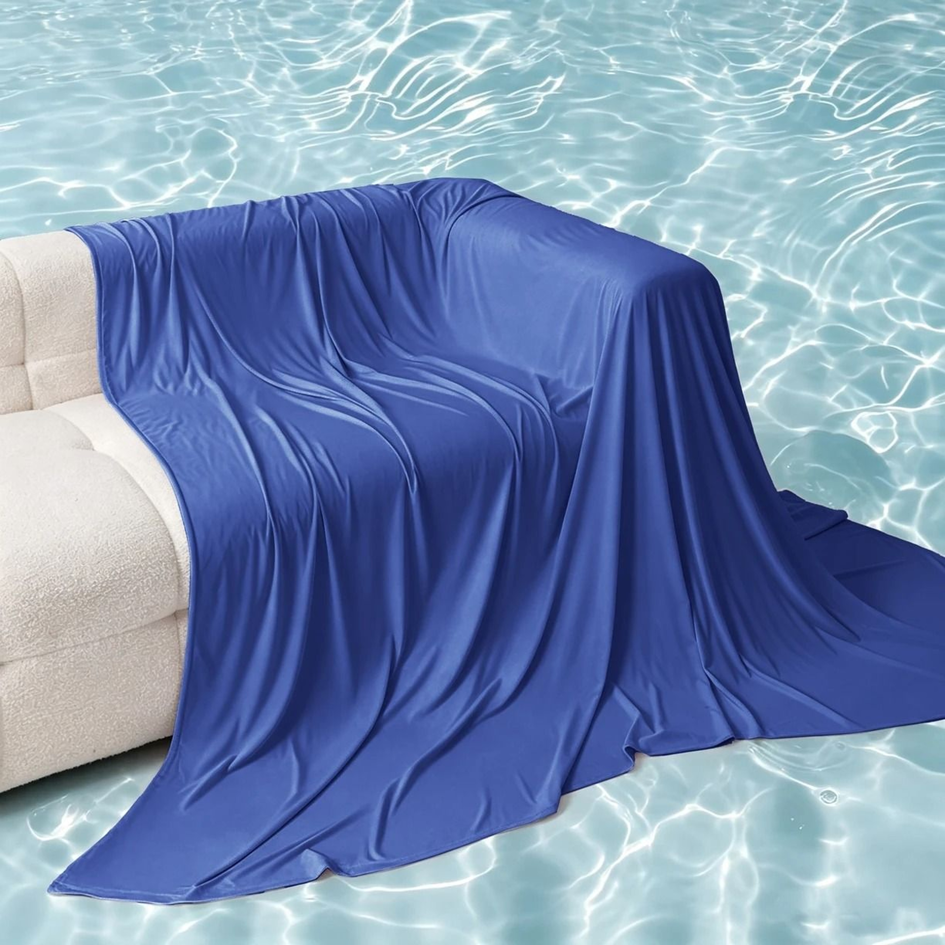 Solid Cooling Silk Feeling Bed Sheet MoistureAbsorbing  Breathable Instant Cool Sensation 11