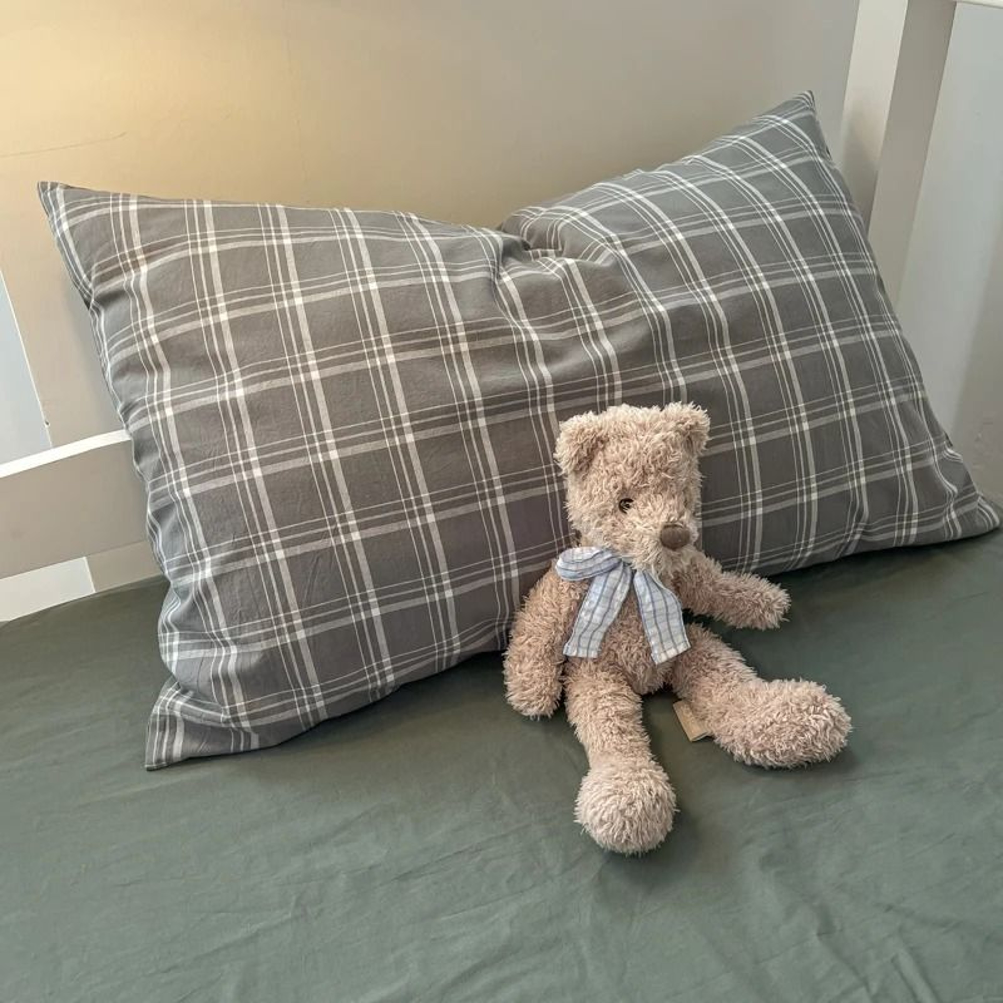 Nordic Washed Cotton Bedding Set Duvet Cover Flat Sheet  Pillowcase Set 5