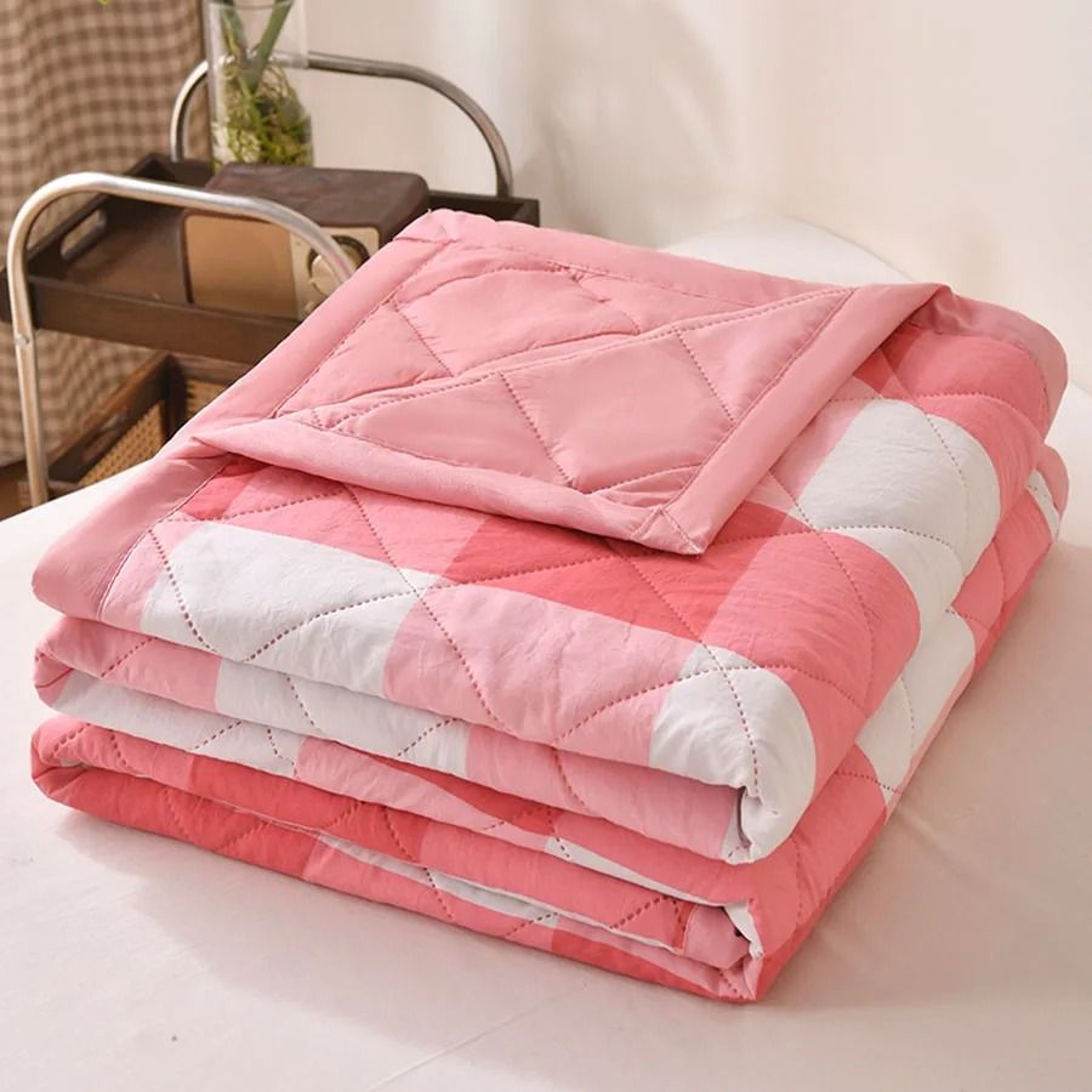 Summer Thin Ultrasonic Quilted Comforter Soft Breathable AirConditioned Four Seasons Quilt 9