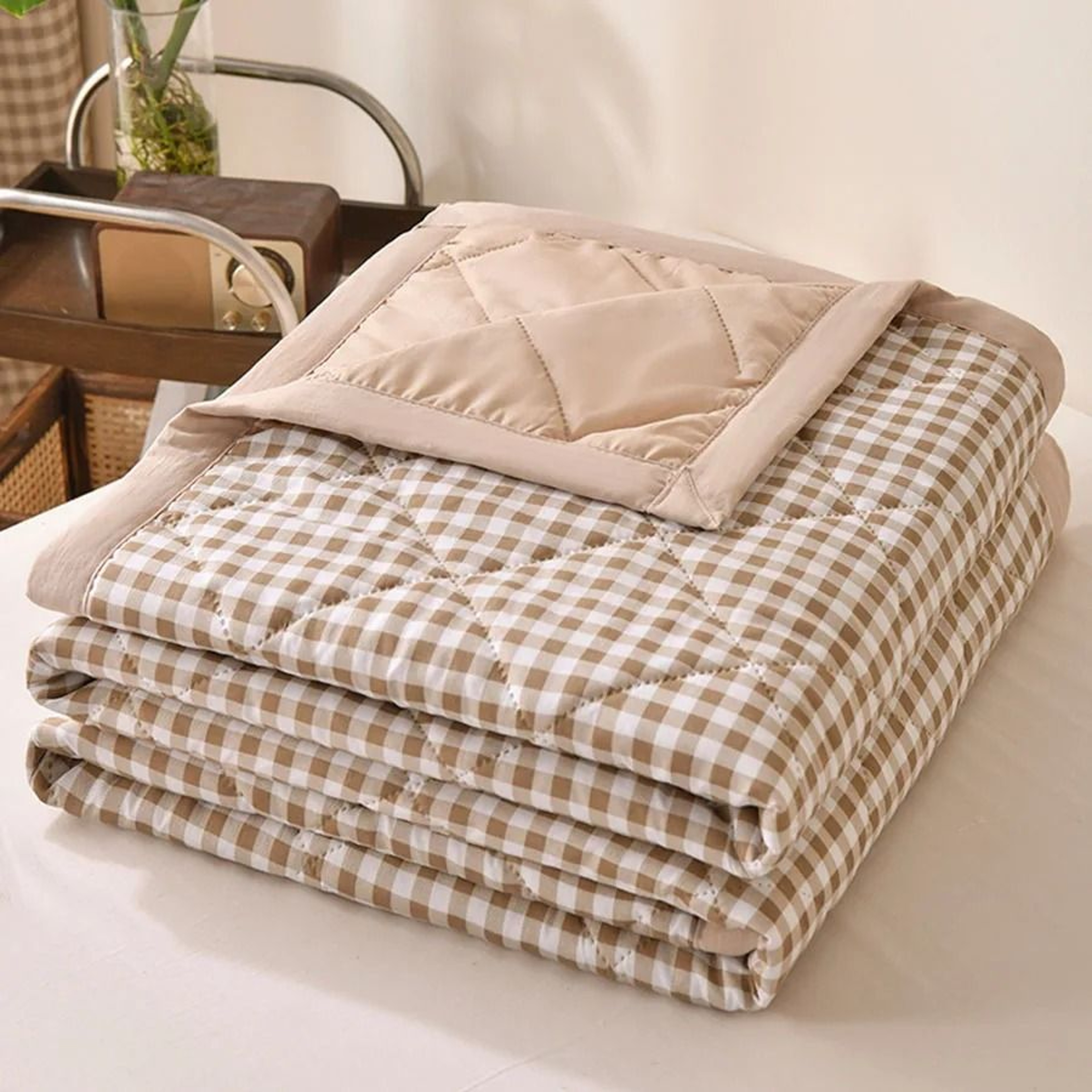 Summer Thin Ultrasonic Quilted Comforter Soft Breathable AirConditioned Four Seasons Quilt 13