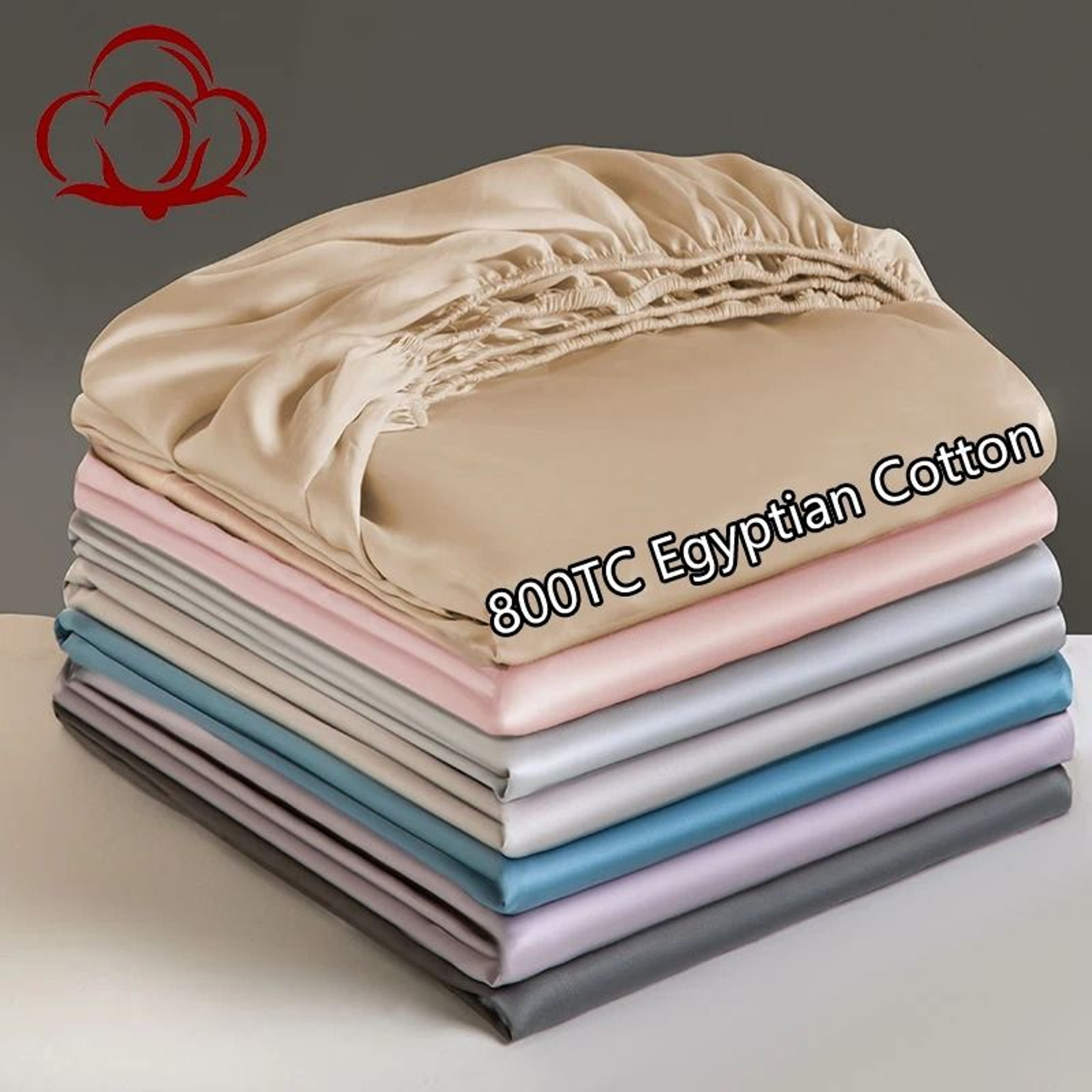 100 Egyptian Cotton 800 Thread Count Deep Pocket Fitted Sheet Adjustable NonSlip Mattress Cover 0