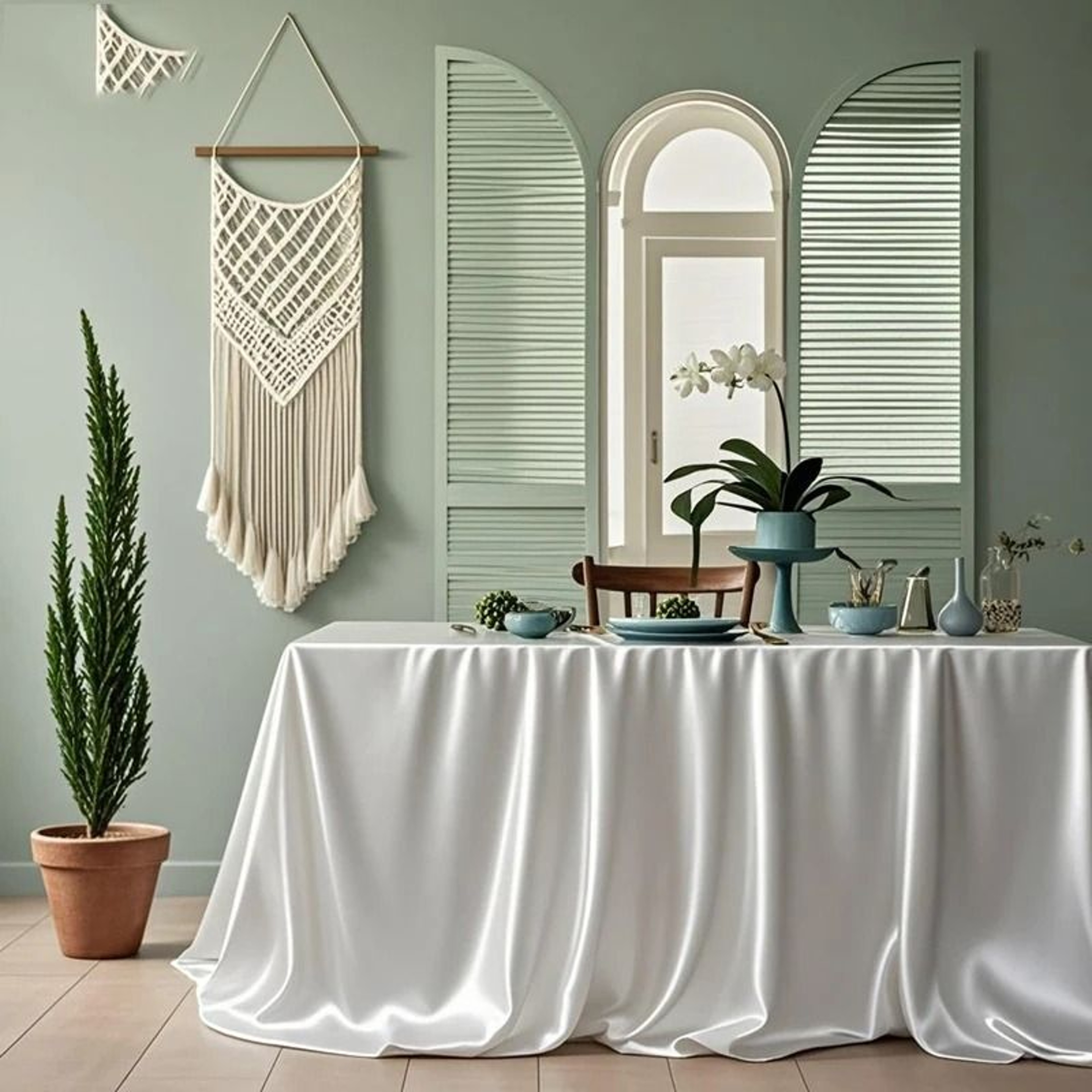 Silky Soft Satin Rectangle Tablecloth Lustrous Decorative Table Cover For Weddings Banquets  Partie 2