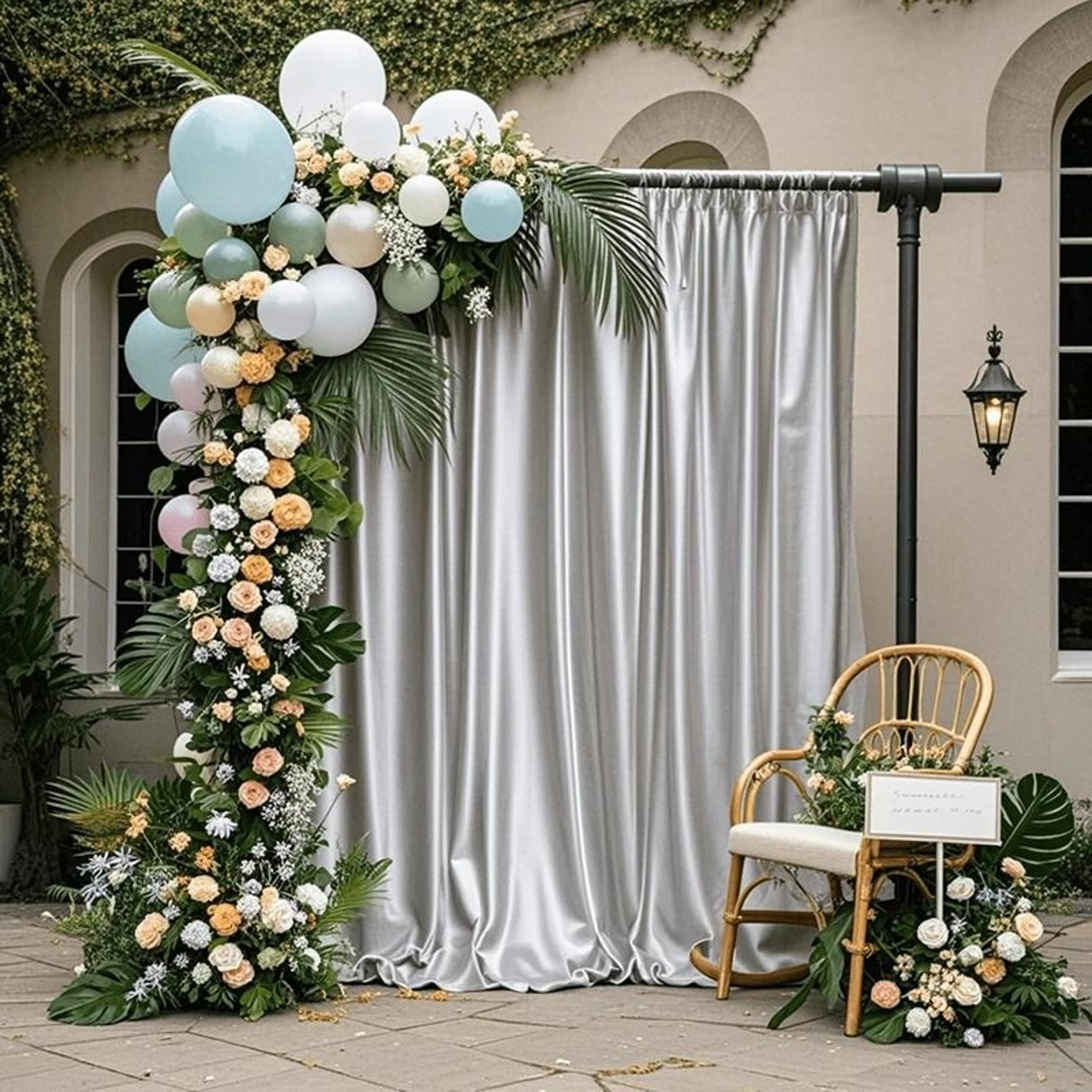 Lustrous Satin Backdrop Curtain Drapes Smooth SilkLike Stage Background Cloth For Weddings Photo Bo 7