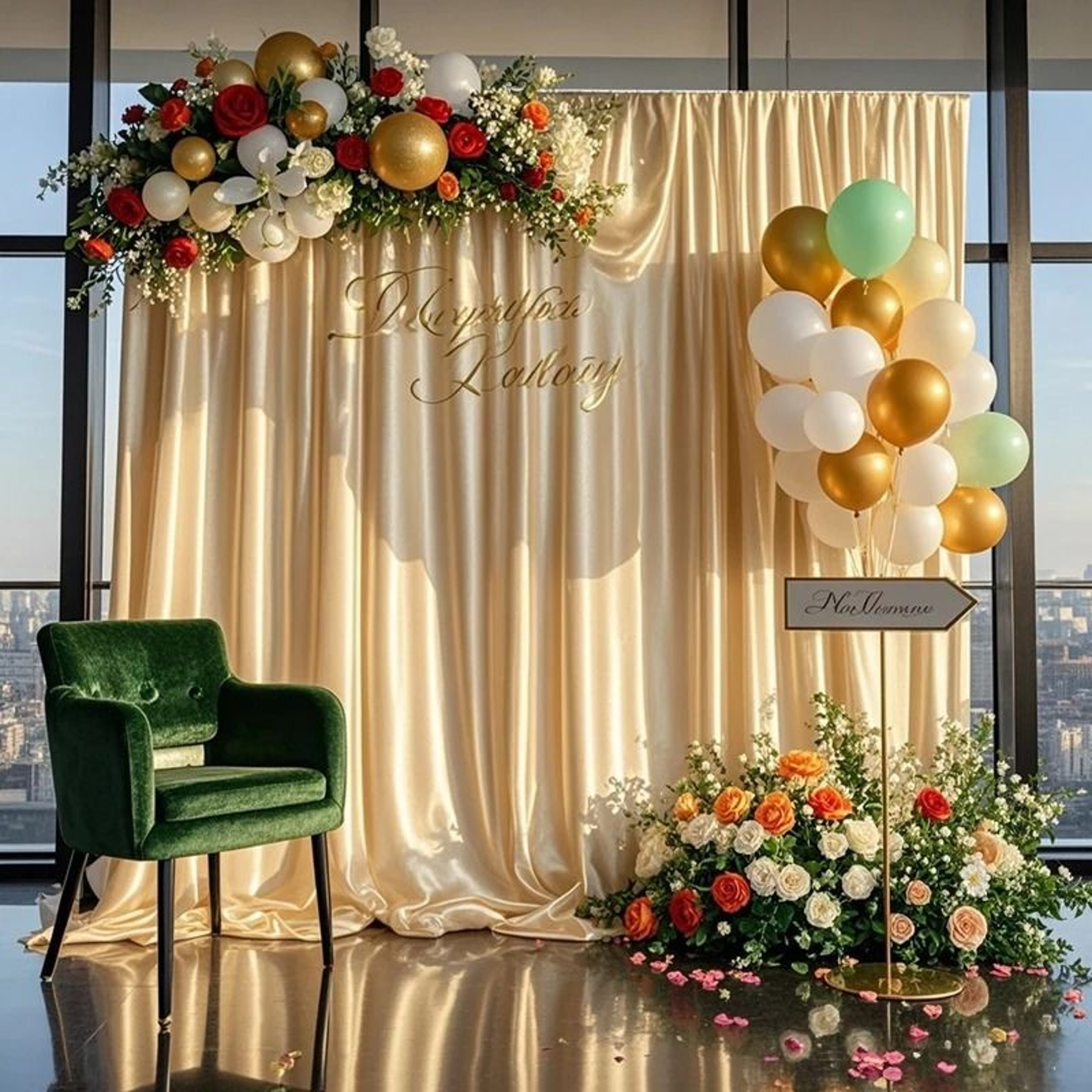 Lustrous Satin Backdrop Curtain Drapes Smooth SilkLike Stage Background Cloth For Weddings Photo Bo 4