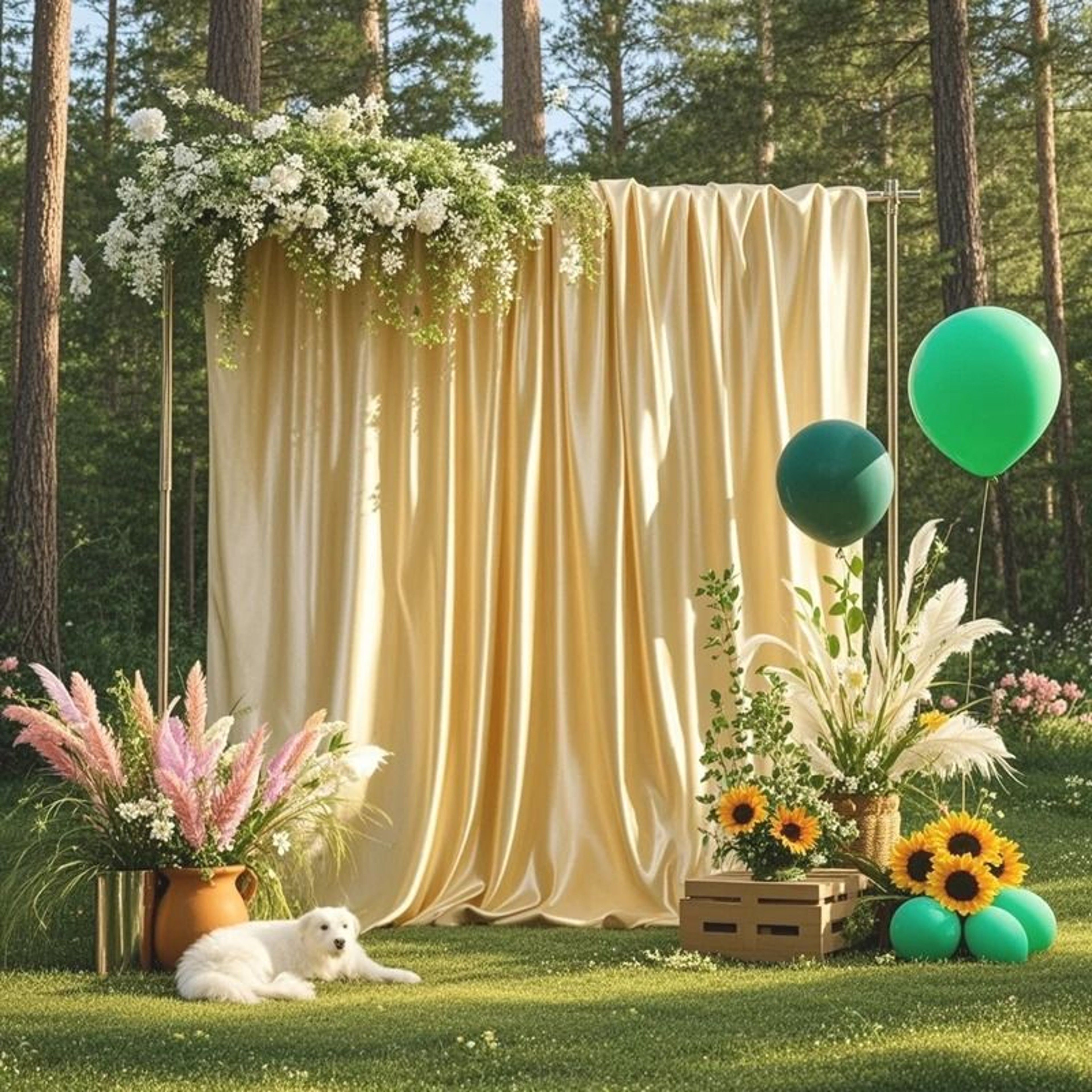 WrinkleFree Satin Backdrop Curtains Silky Smooth Background Drapes For Weddings Proms Christmas  Ba 9