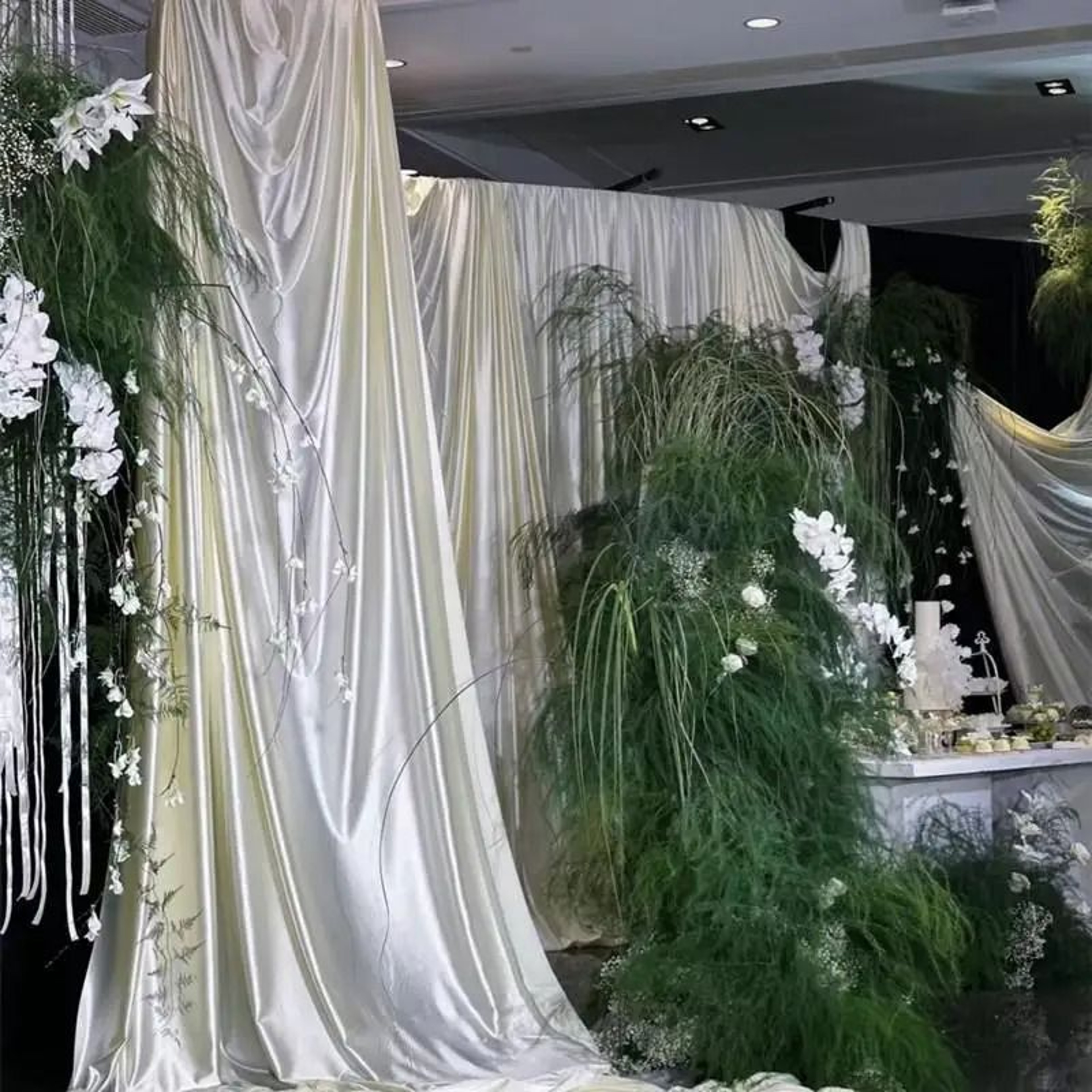 Satin Tablecloth Rectangular Fabric Cover Silk Smooth Table Drape For Wedding  Party Decor 5