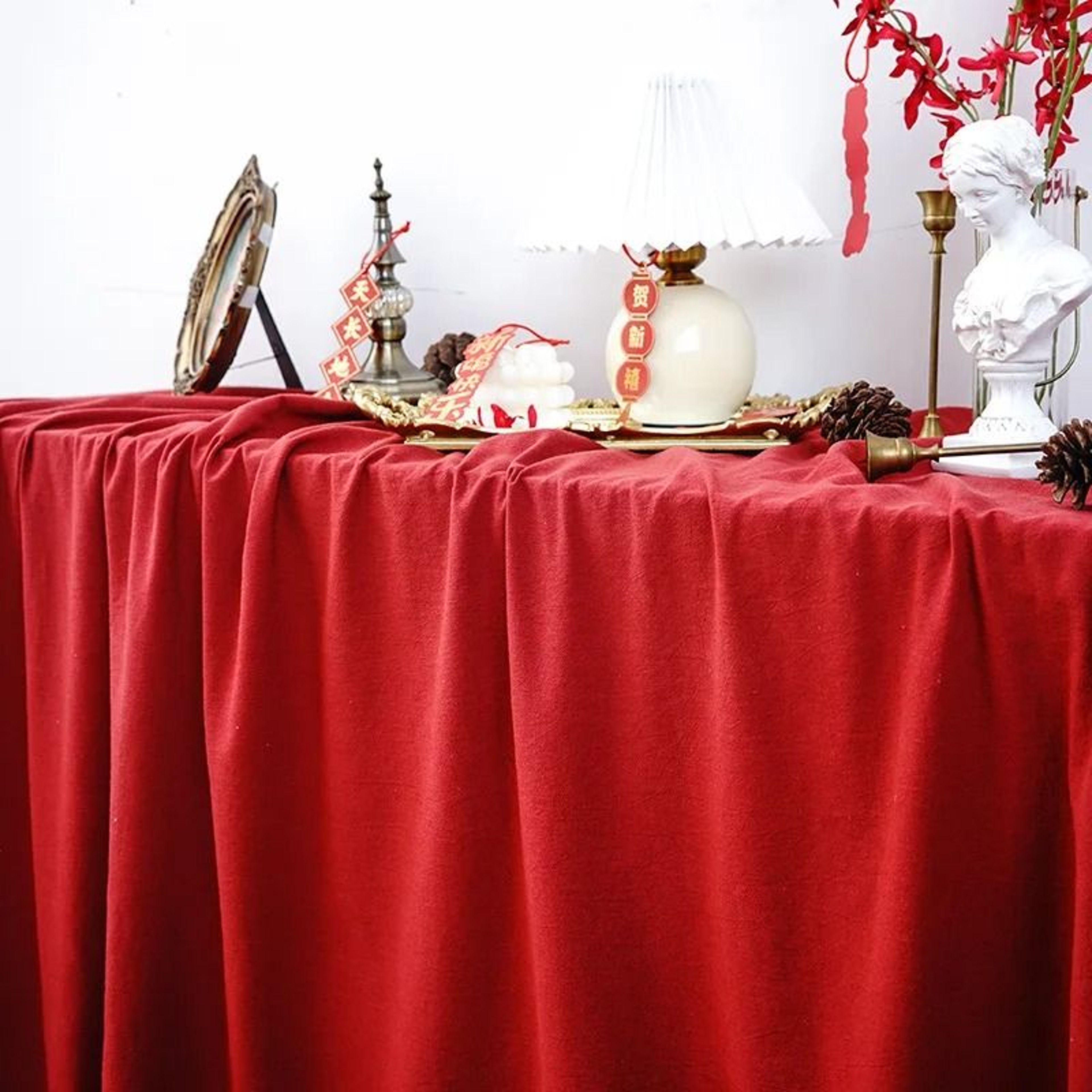 100 Cotton Solid Fabric Material Washable Craft Cloth For Sewing Quilting  Tablecloths 6