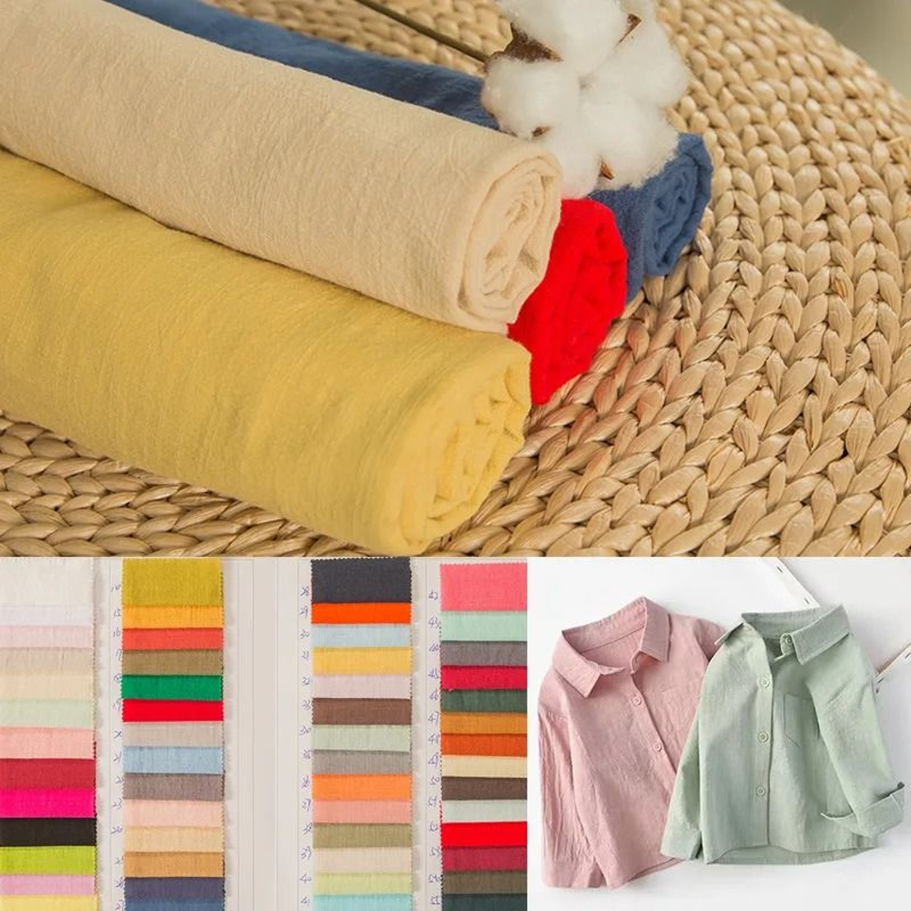 100 Cotton Solid Fabric Material Washable Craft Cloth For Sewing Quilting  Tablecloths 3