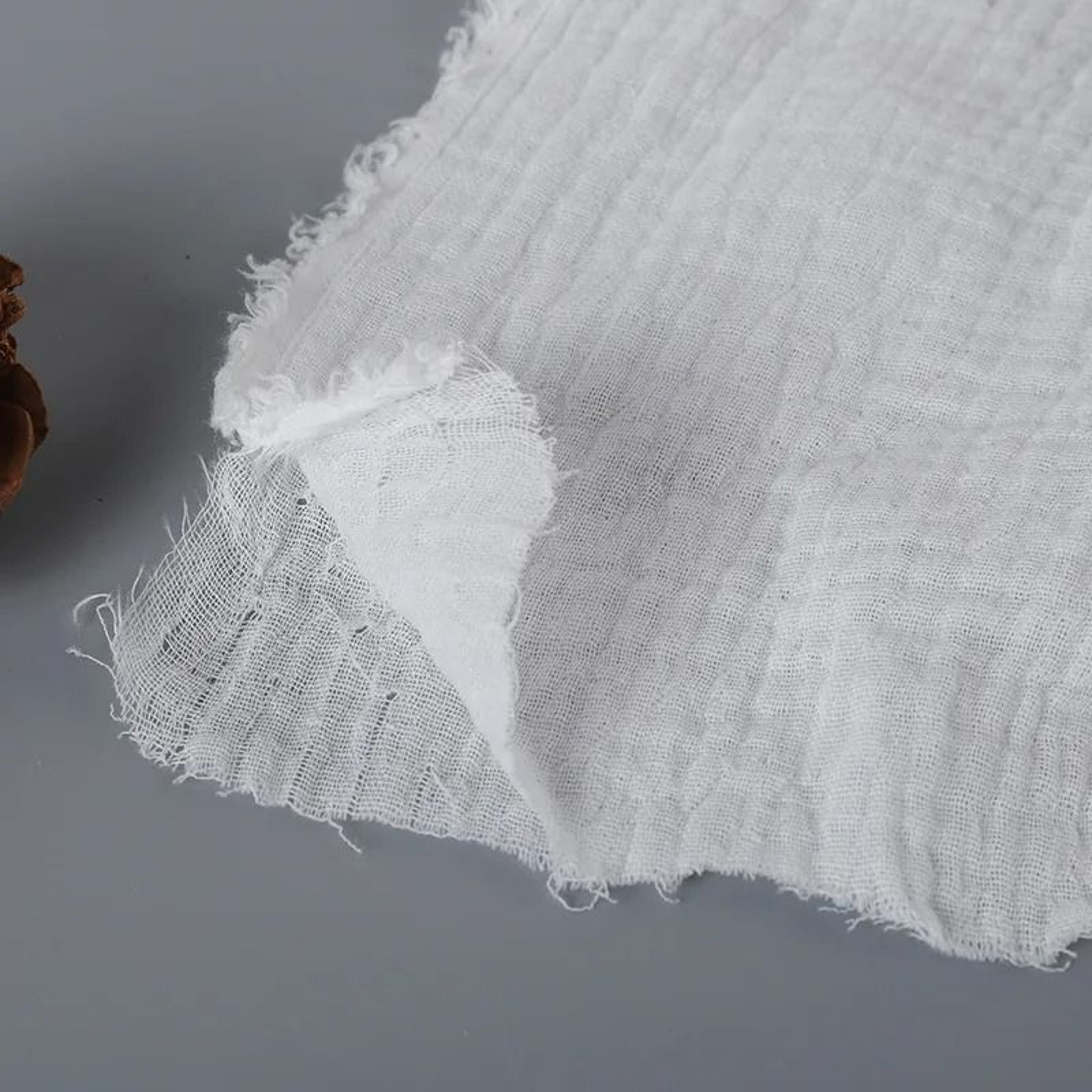 DoubleLayer Gauze Cotton Fabric Soft Cheesecloth Material For Sewing Table Runners  Baby Blankets 4