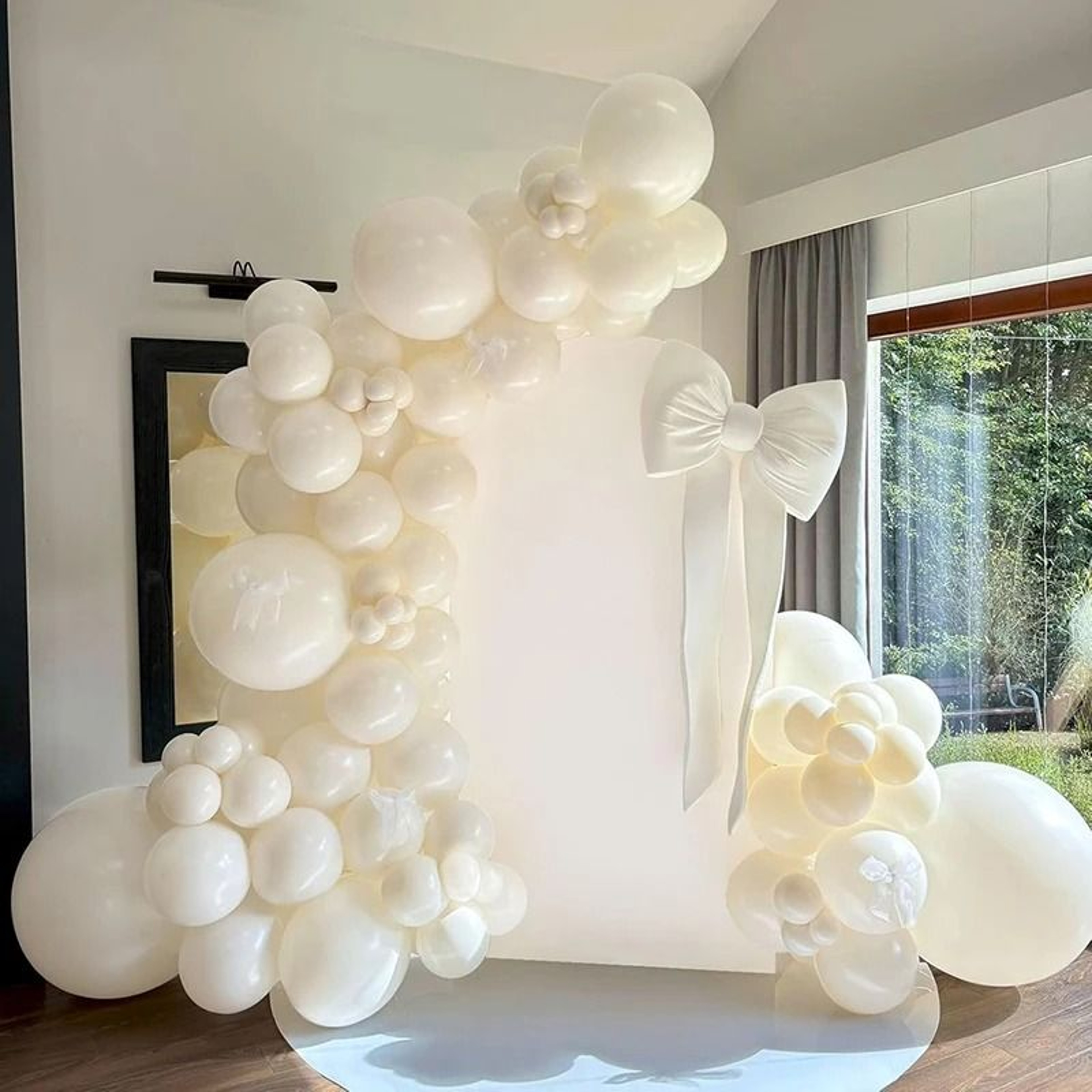 Wedding Arch Cover Spandex Fitted Chiara Backdrop 2Sided Round Top Cover For Parties  Events 1