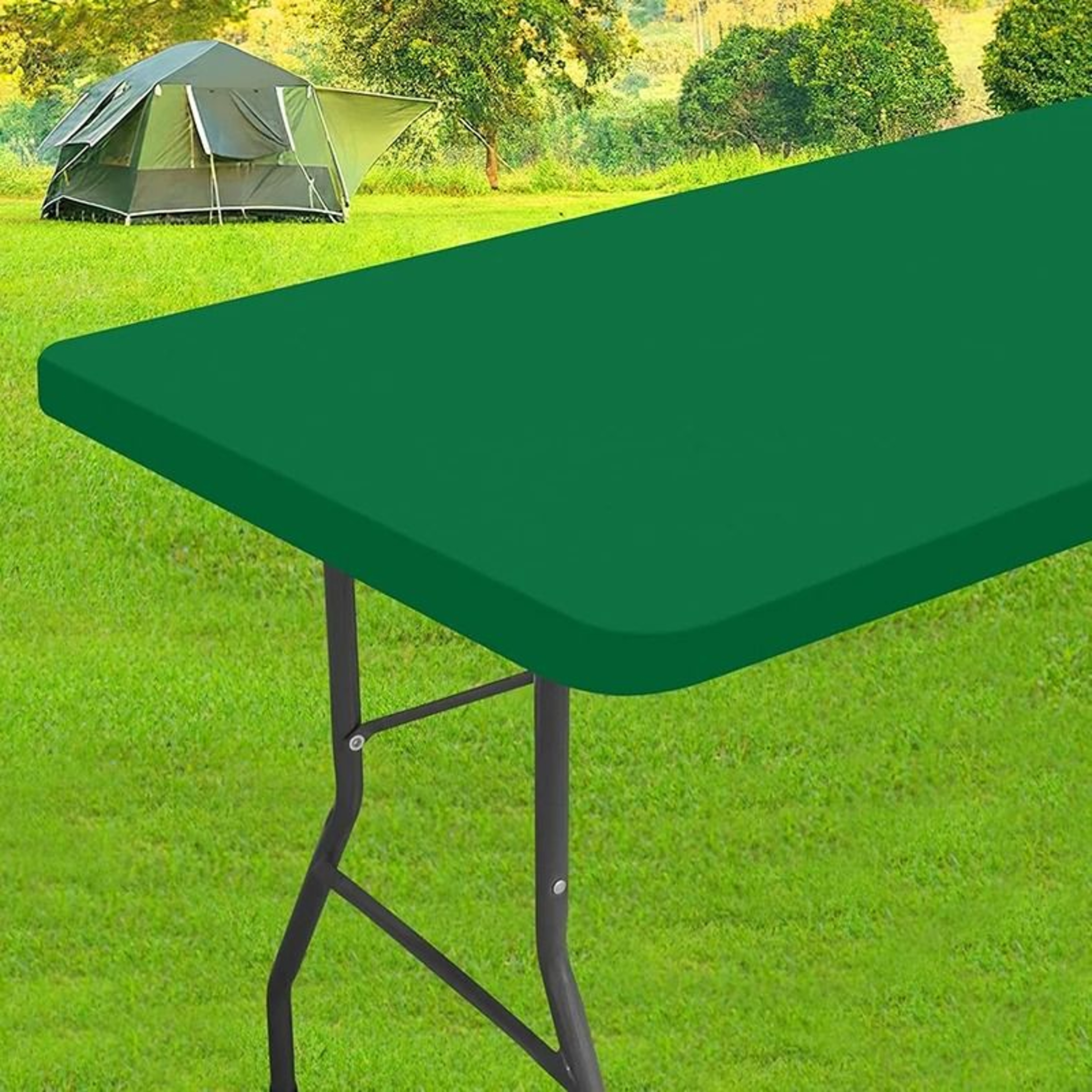 Cocktail Spandex Elastic Fitted Tablecloth Stretch Rectangular Table Cover For Kitchen  Weddings 13