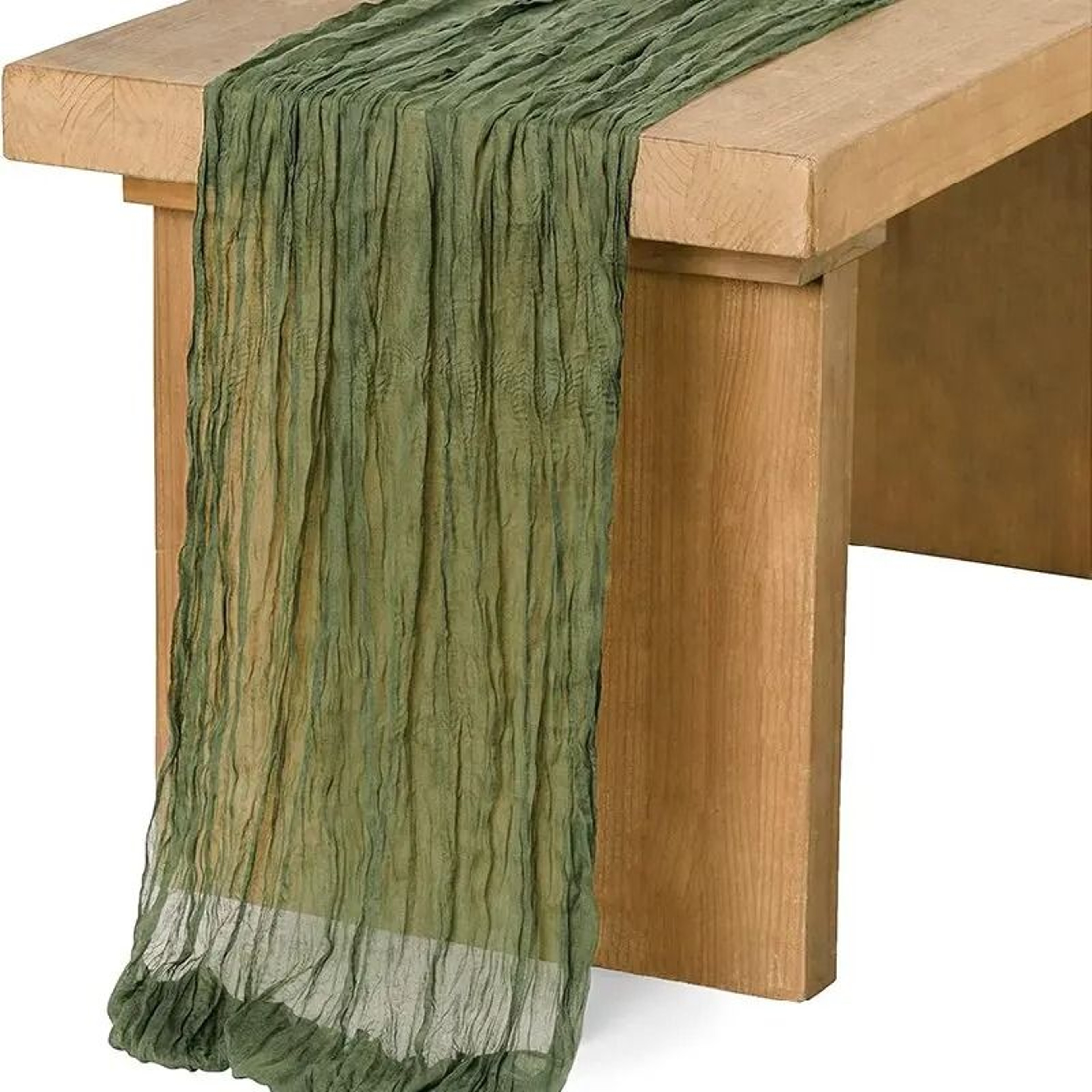 Beige Gauze Cheesecloth Table Runner Rustic Sheer Boho Decor For Wedding Baby Shower  Birthday Part 8