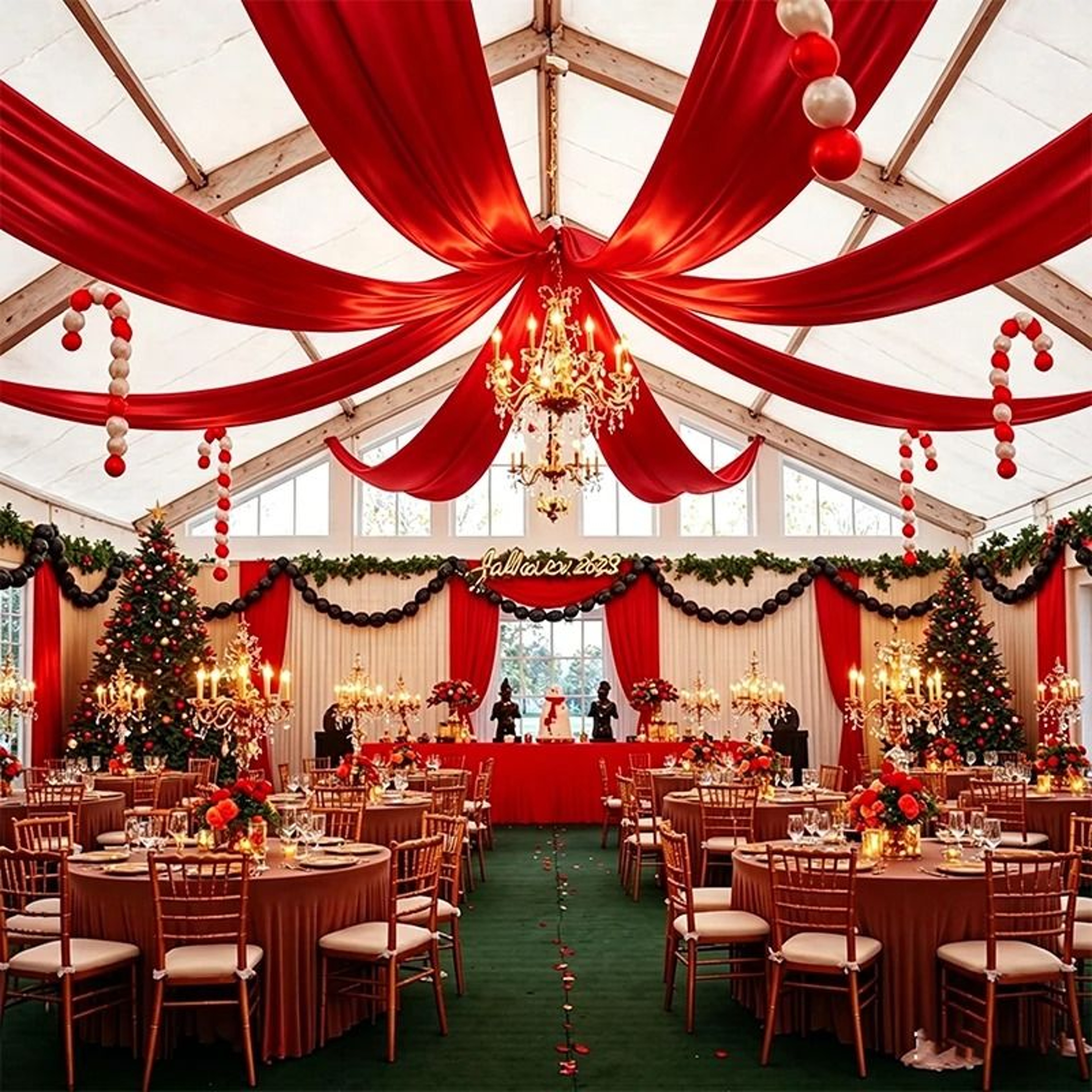 Satin Backdrop Curtain  Ceiling Drape Silky Party Decor For Weddings  Birthdays 14