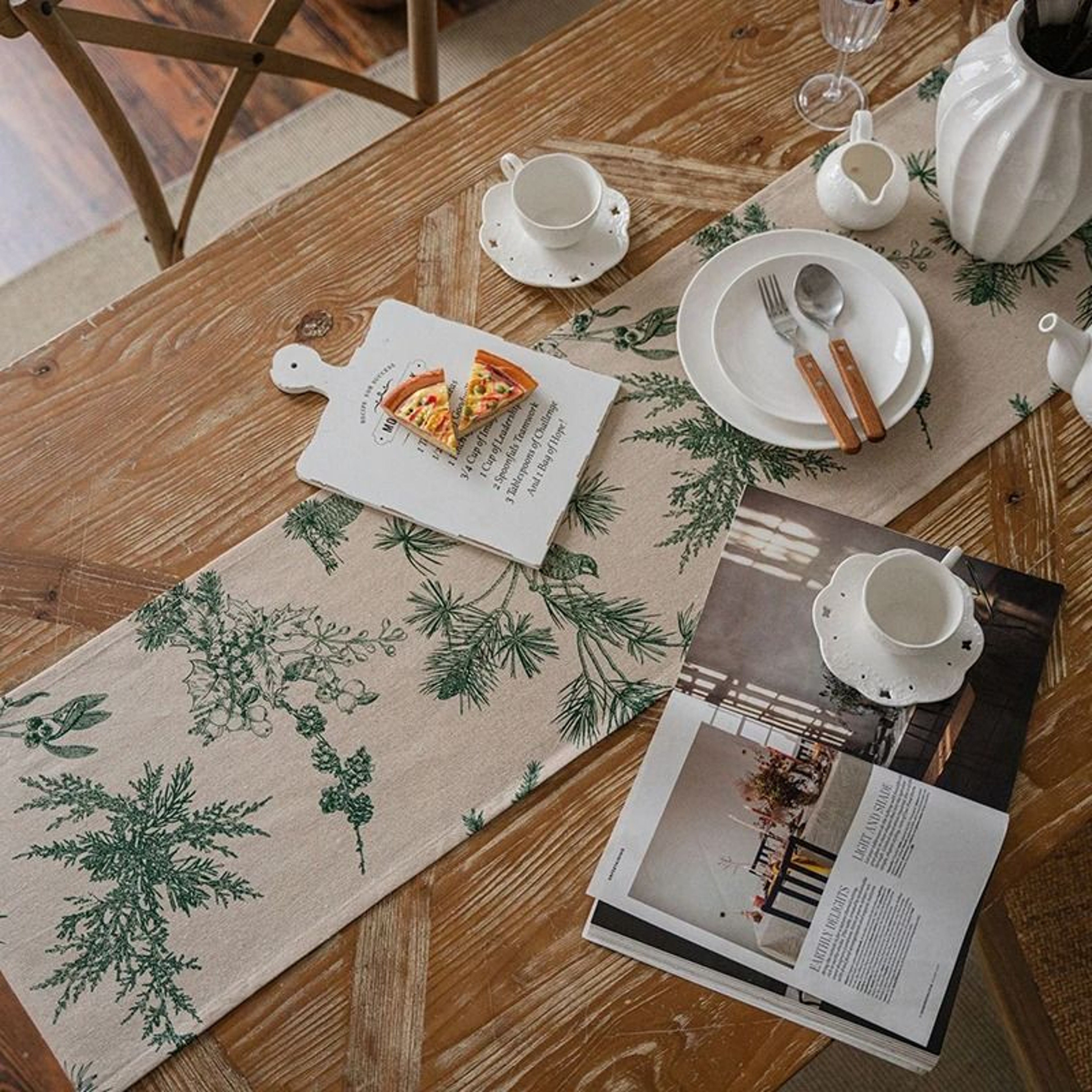 Red And White Checkered Plaid Table Runner Polyester Cotton Decor For Kitchen Birthday  Christmas 5