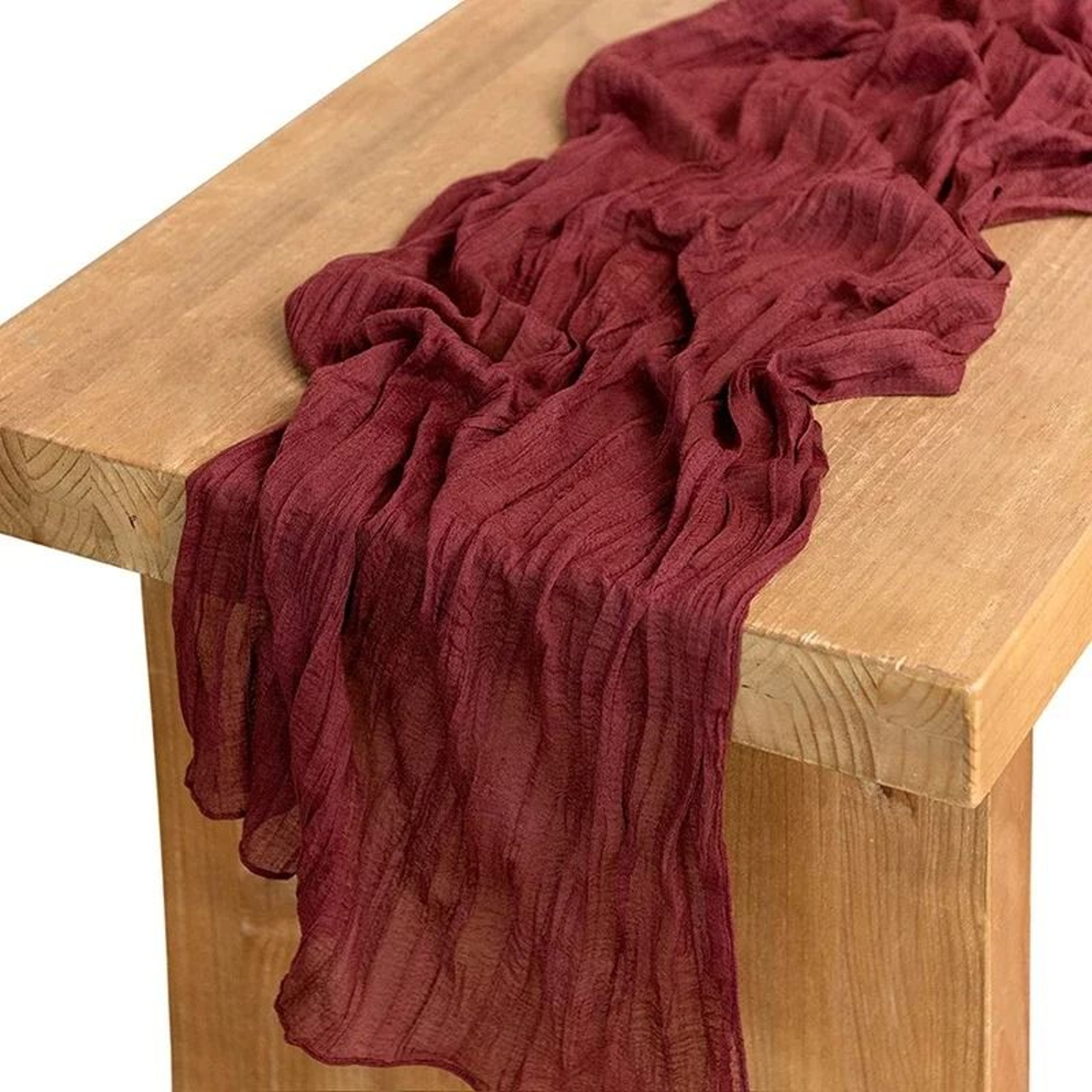 Sage Green Cheesecloth Table Runner Boho Gauze Sheer Drapery For Wedding Party  Baby Shower 9