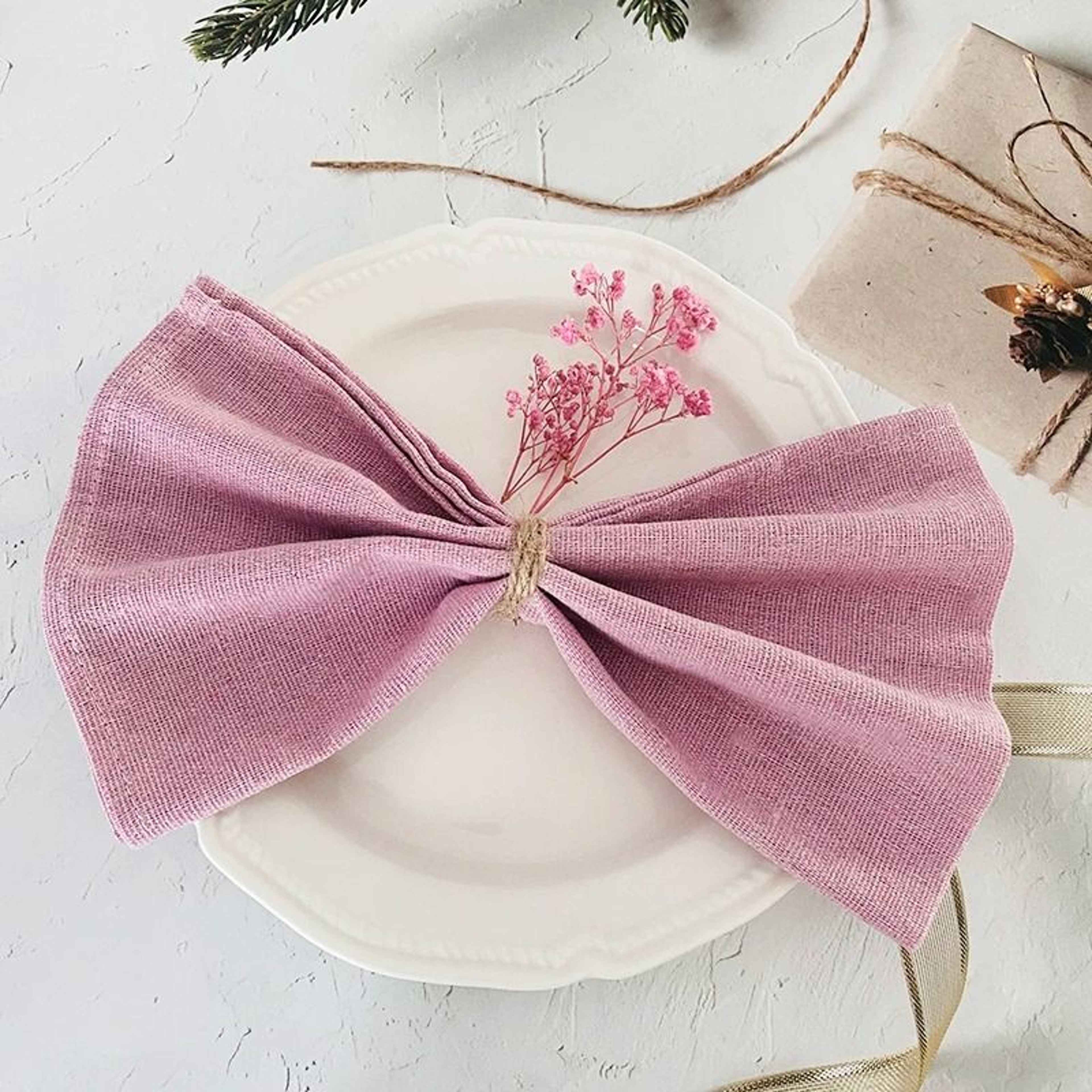 Orange Cotton Polyester Blend Cloth Napkins 6 Pieces 30x45cm Washable Dinner Napkins For Wedding  P 17