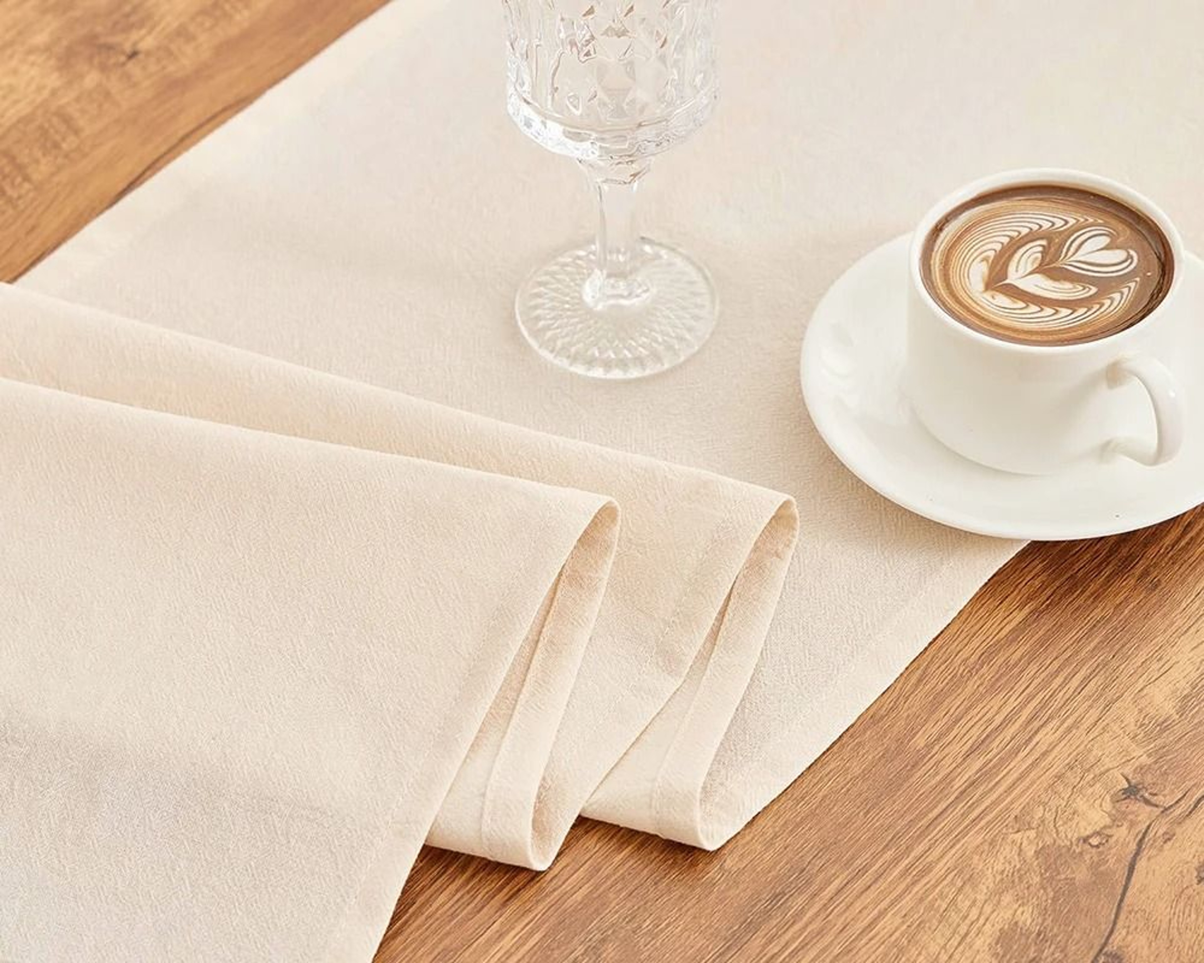 100 Cotton Christmas Table Runner Rustic Thanksgiving  Autumn Kitchen Dining Table Cover 1