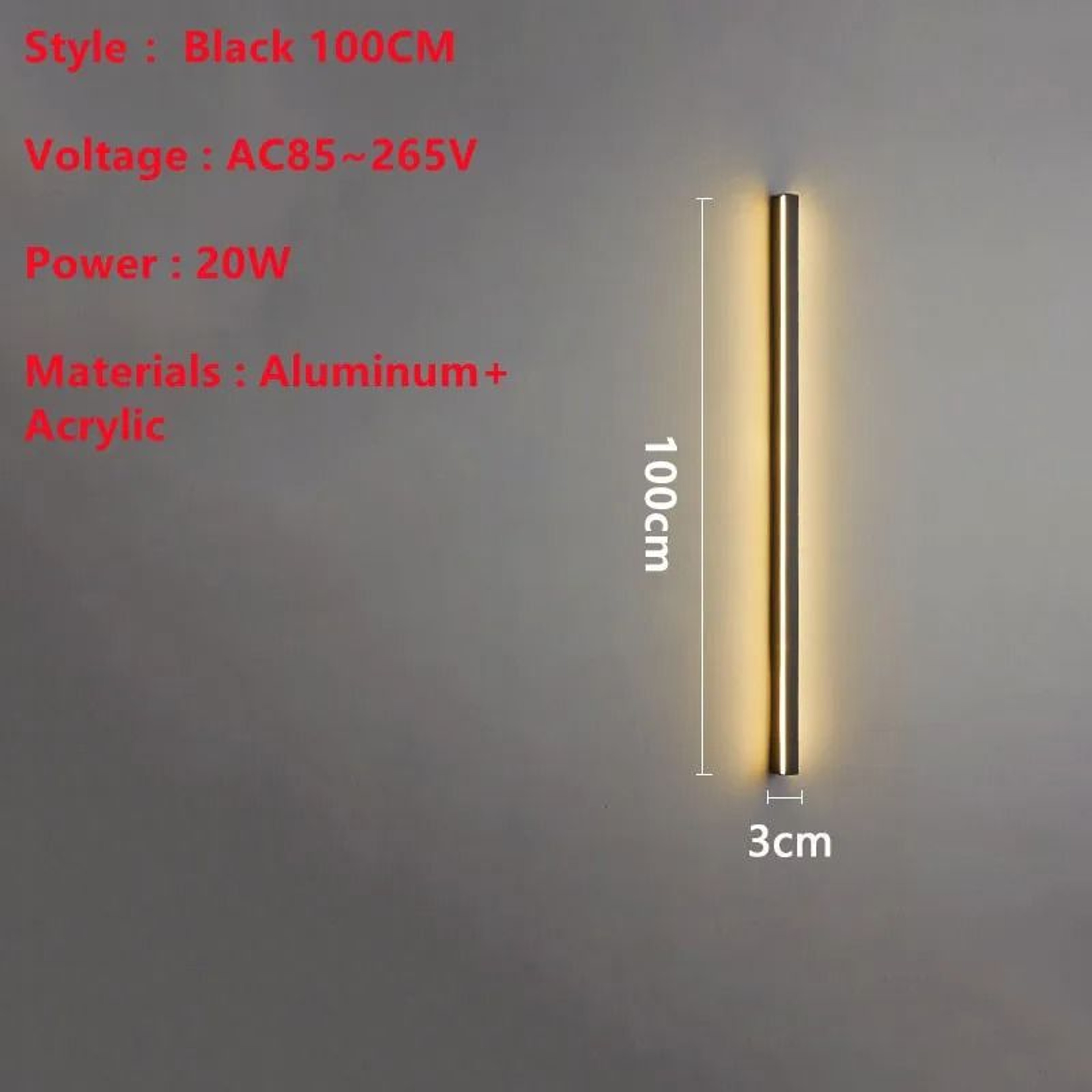 Superlong Minimalist LED Line Wall Light 200CM Modern Indoor Sconce For TV Background Living Room   8