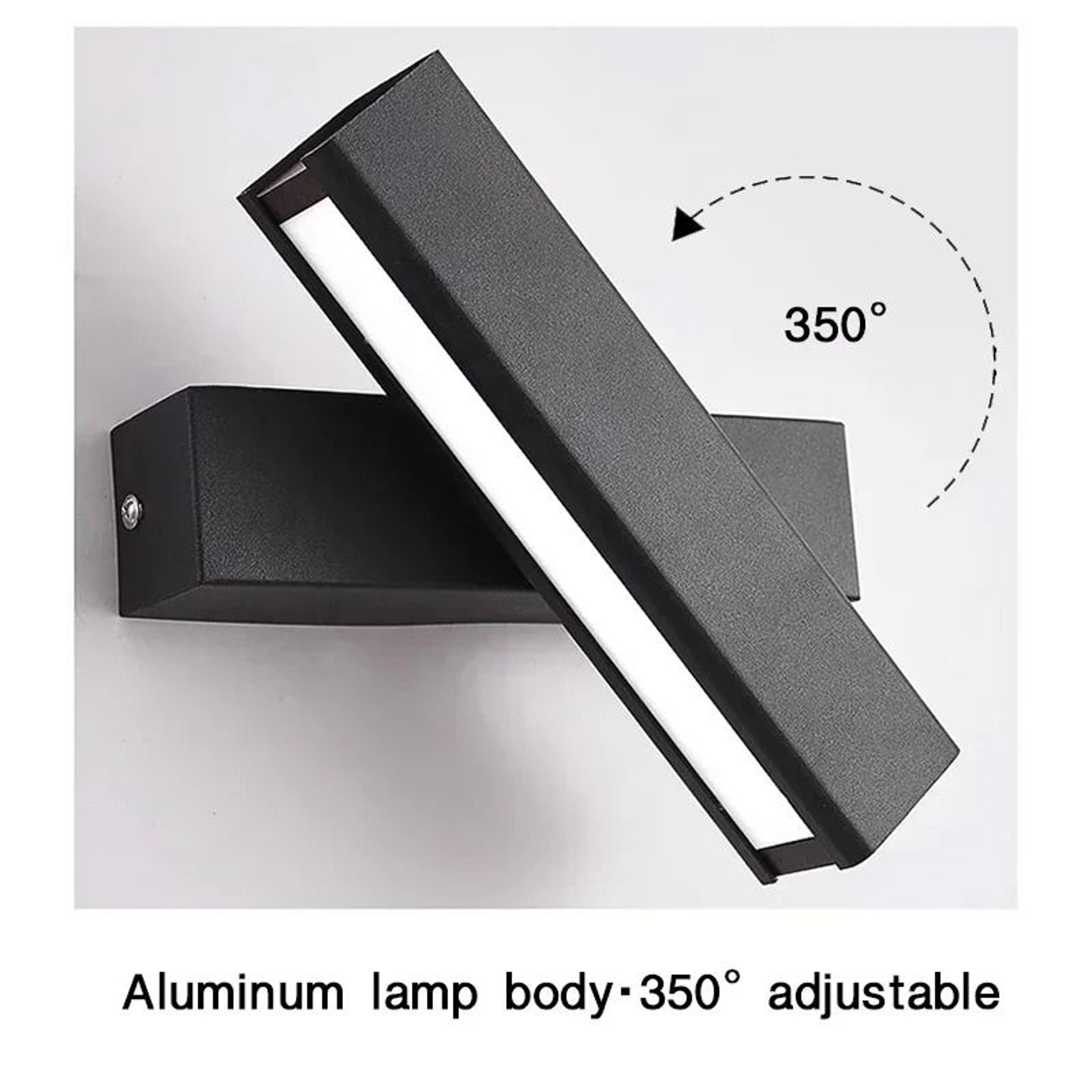 Modern 350 Rotatable LED Wall Sconce Indoor Adjustable Light Fixture For Living Room Bedroom Bedsid 5