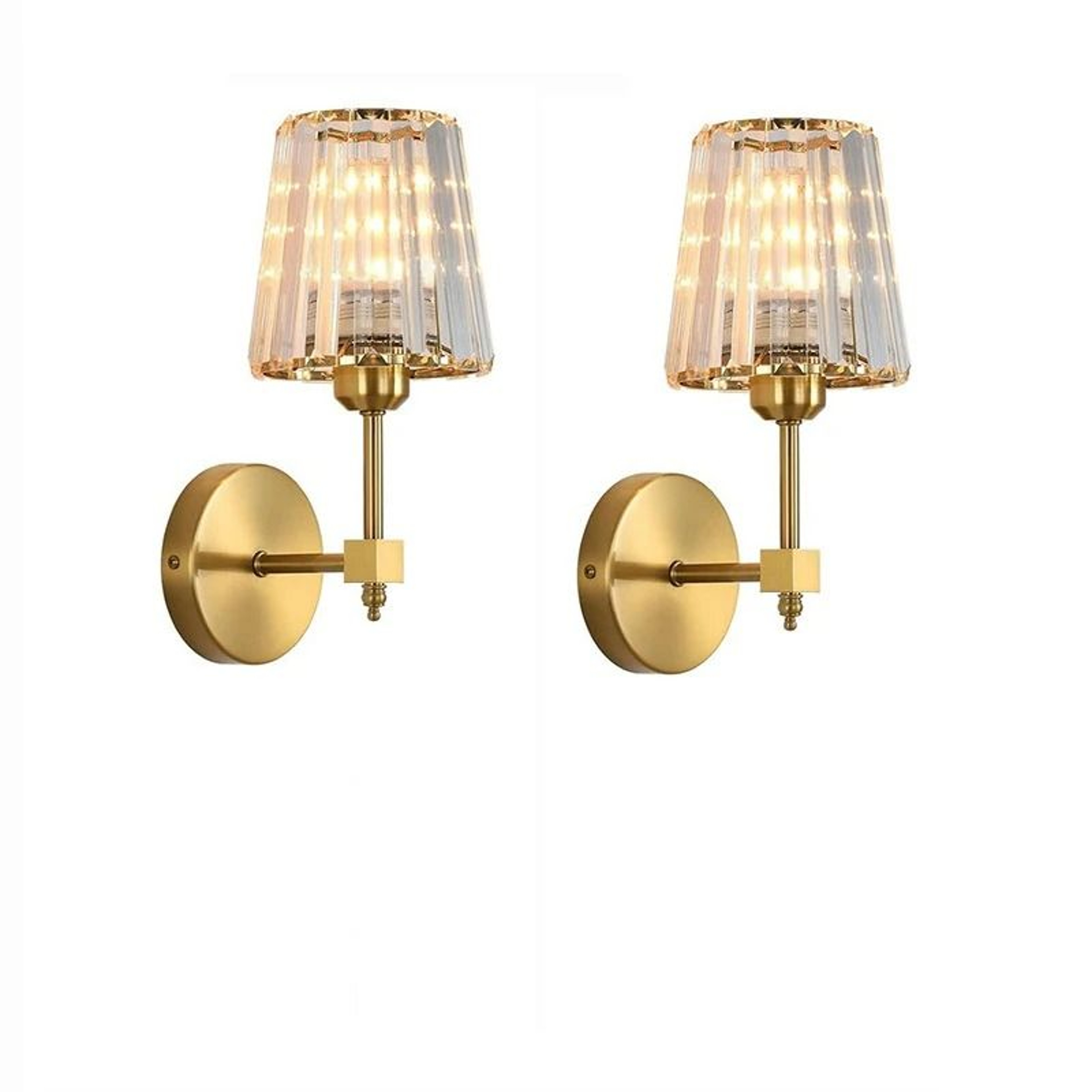 Modern Crystal Wall Light Nordic Glass LED Sconce For Bedroom Living Room  Dining Room 8