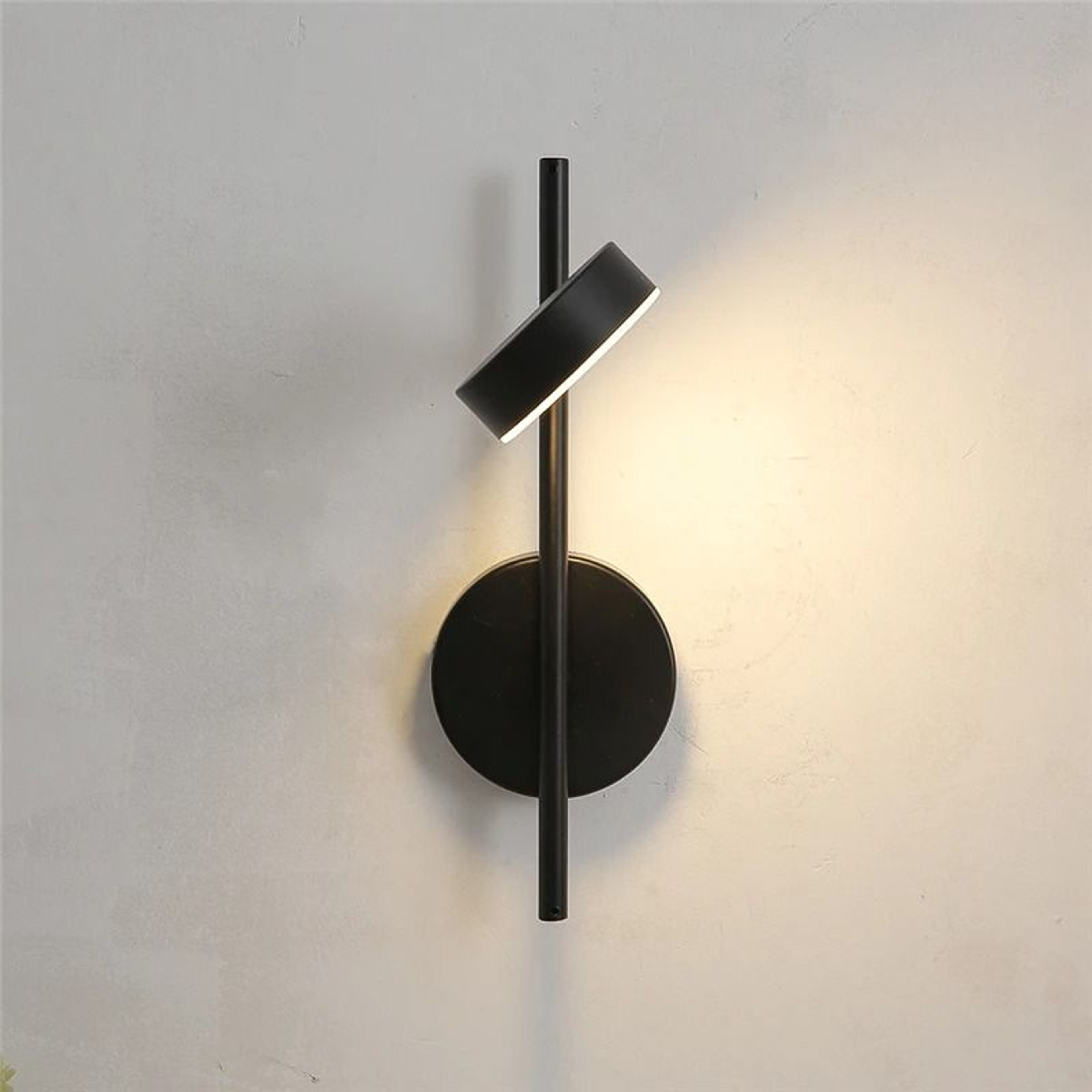 Nordic Simple Adjustable Metal LED Wall Lamp Rotatable Sconce In Gold  Black For Bedroom  Study 1