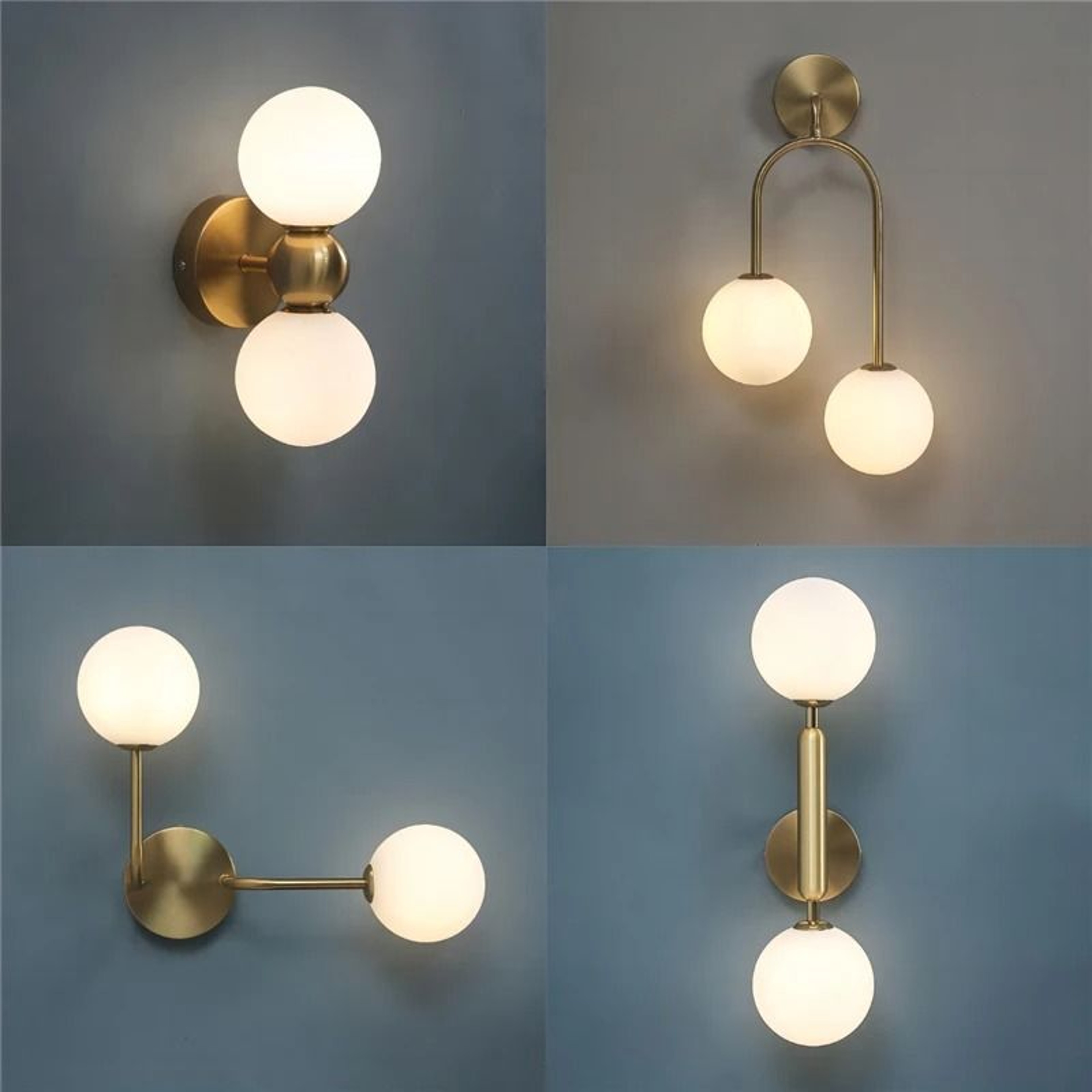 Creative Glass Ball Modern LED Wall Lamp Spherical Globe Sconce For Bedroom Bedside  Living Room 0