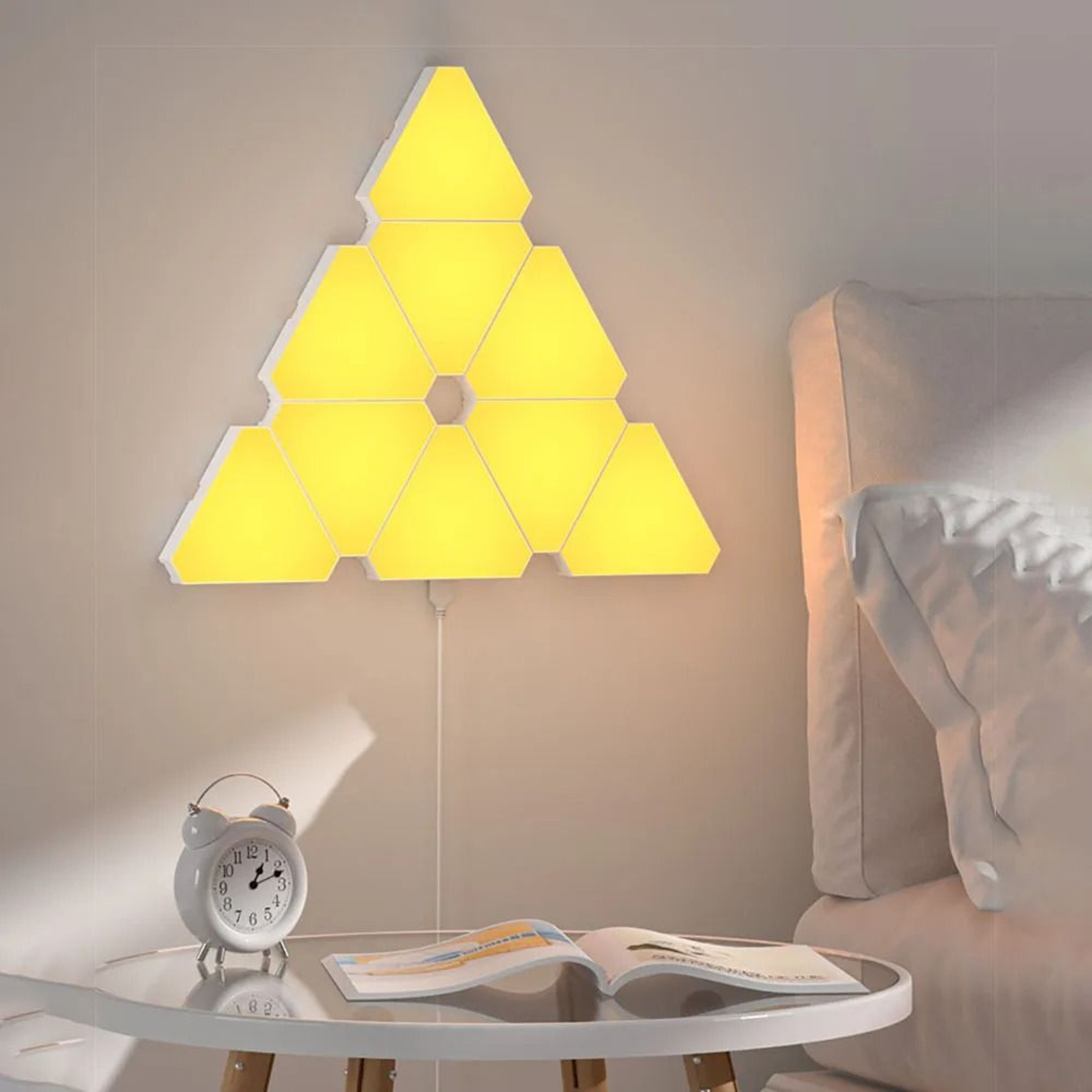 LED Triangular Quantum RGB Wall Lamp Smart Music Rhythm Light 1