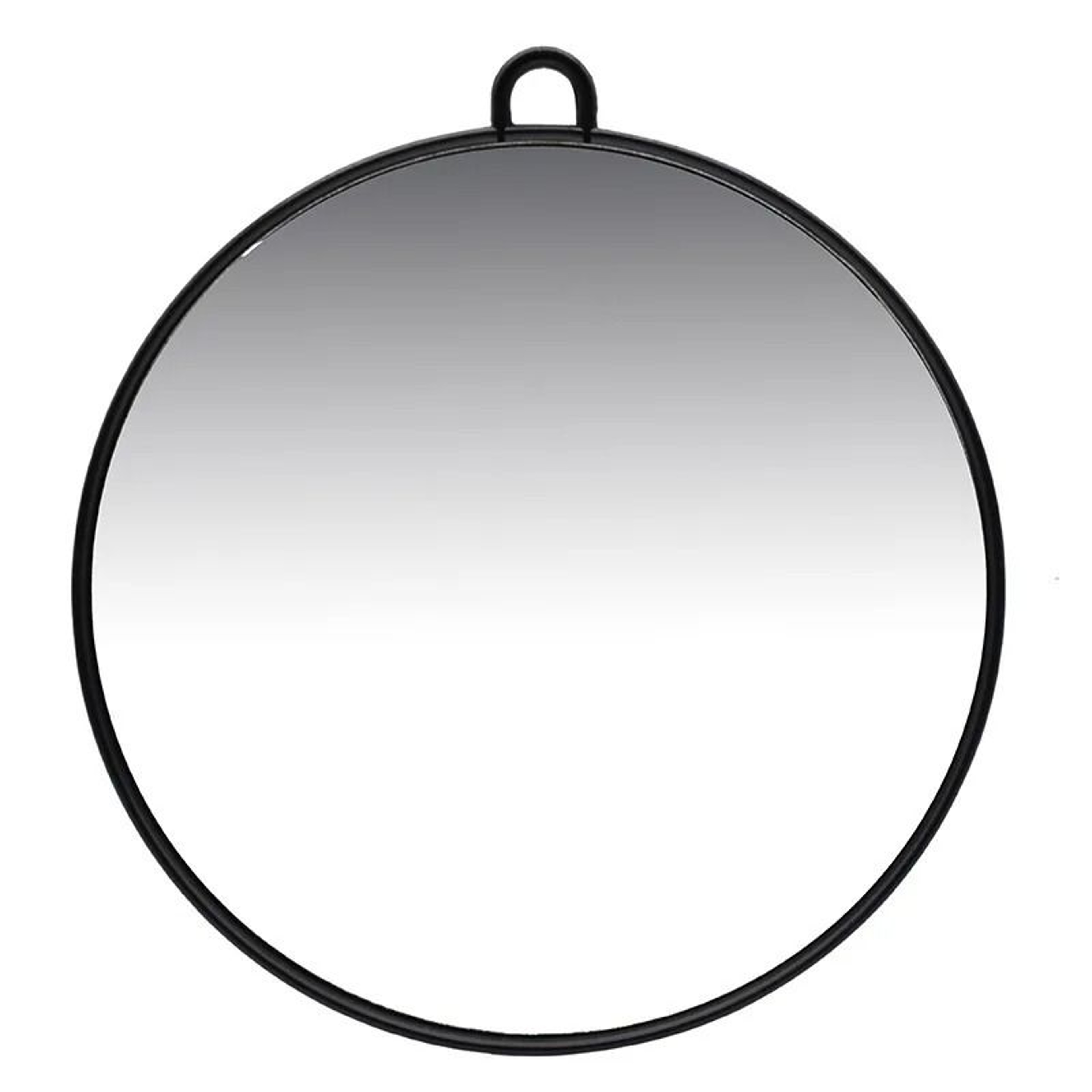 Round HD Wall Hanging  Handheld Barber Makeup Mirror 28x28cm 2