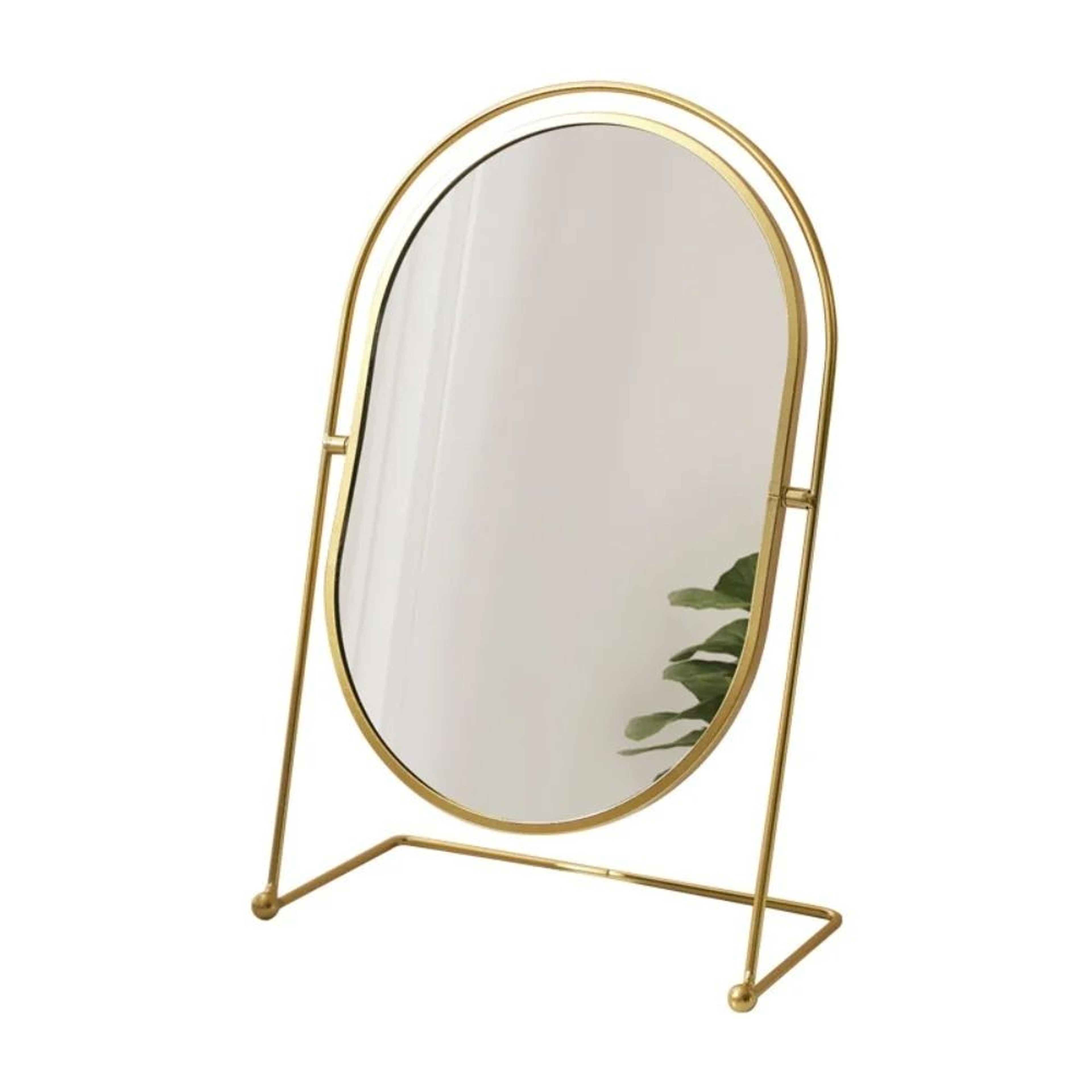 Iron Art Nordic Oval Desktop Vanity Mirror With 360 Rotation 6