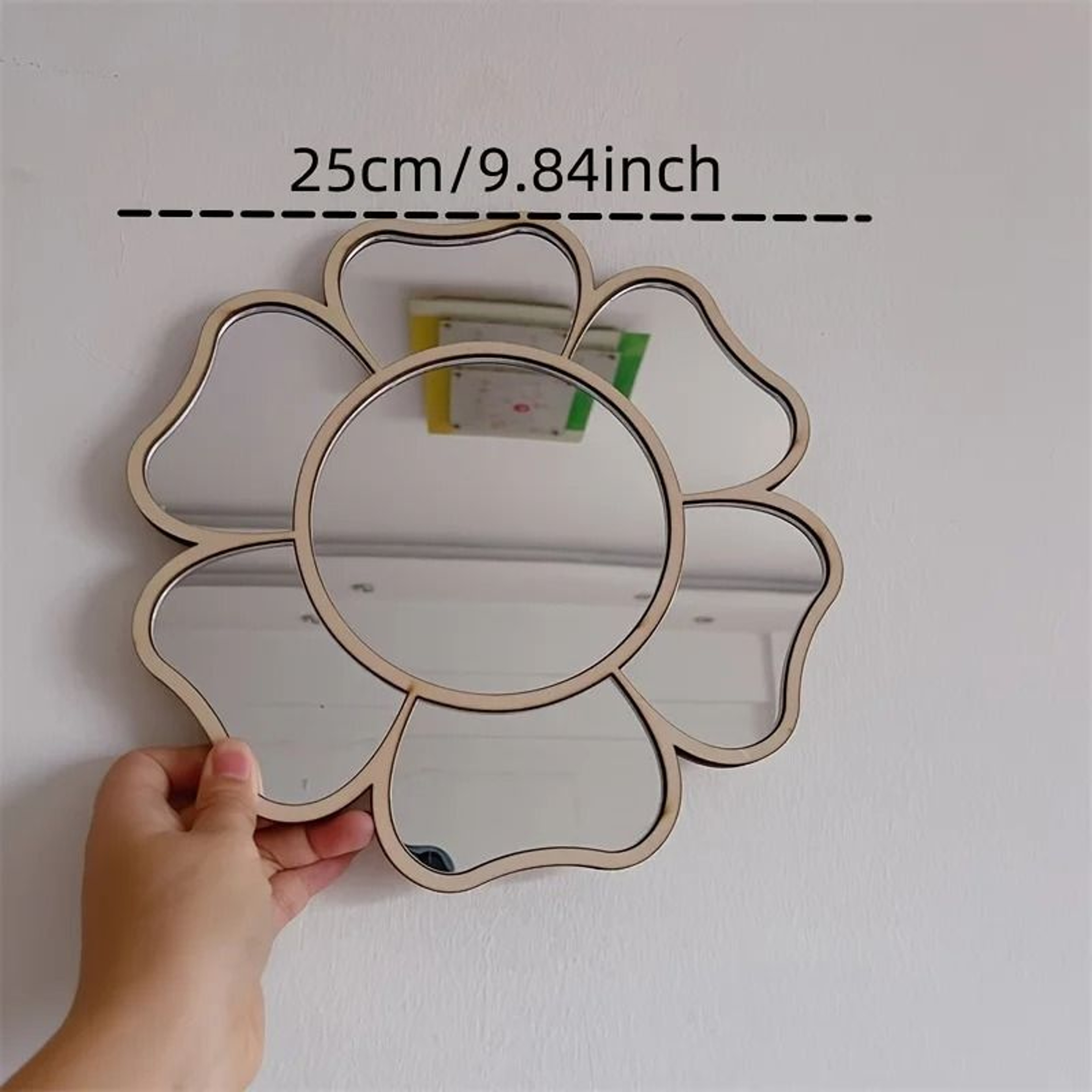 Ins Nordic Small Daisy Decorative Wall Mirror For Girls Bedroom  Living Room 5