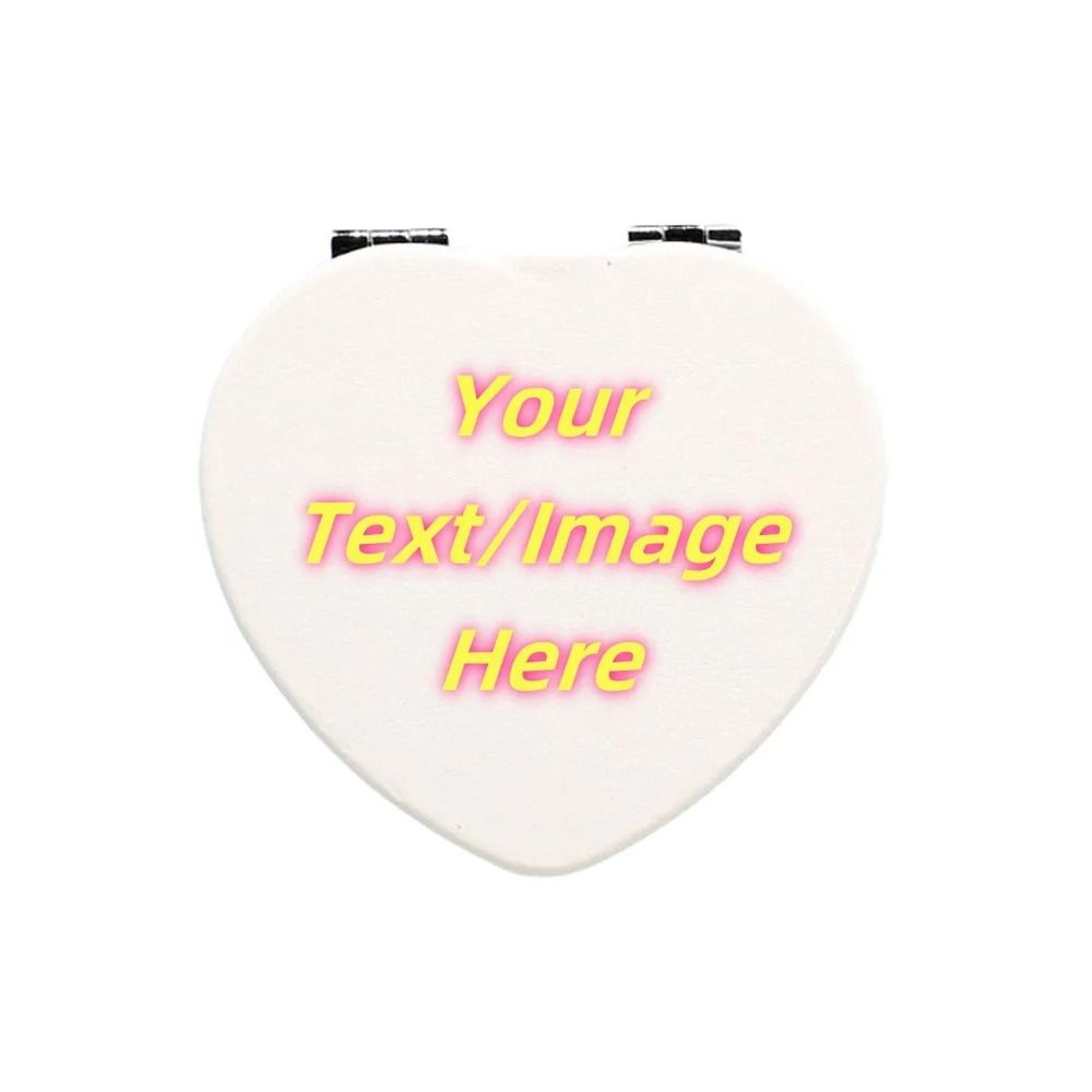 Custom Personalized Photo  Text Print Leather Pocket Makeup Mirror 8