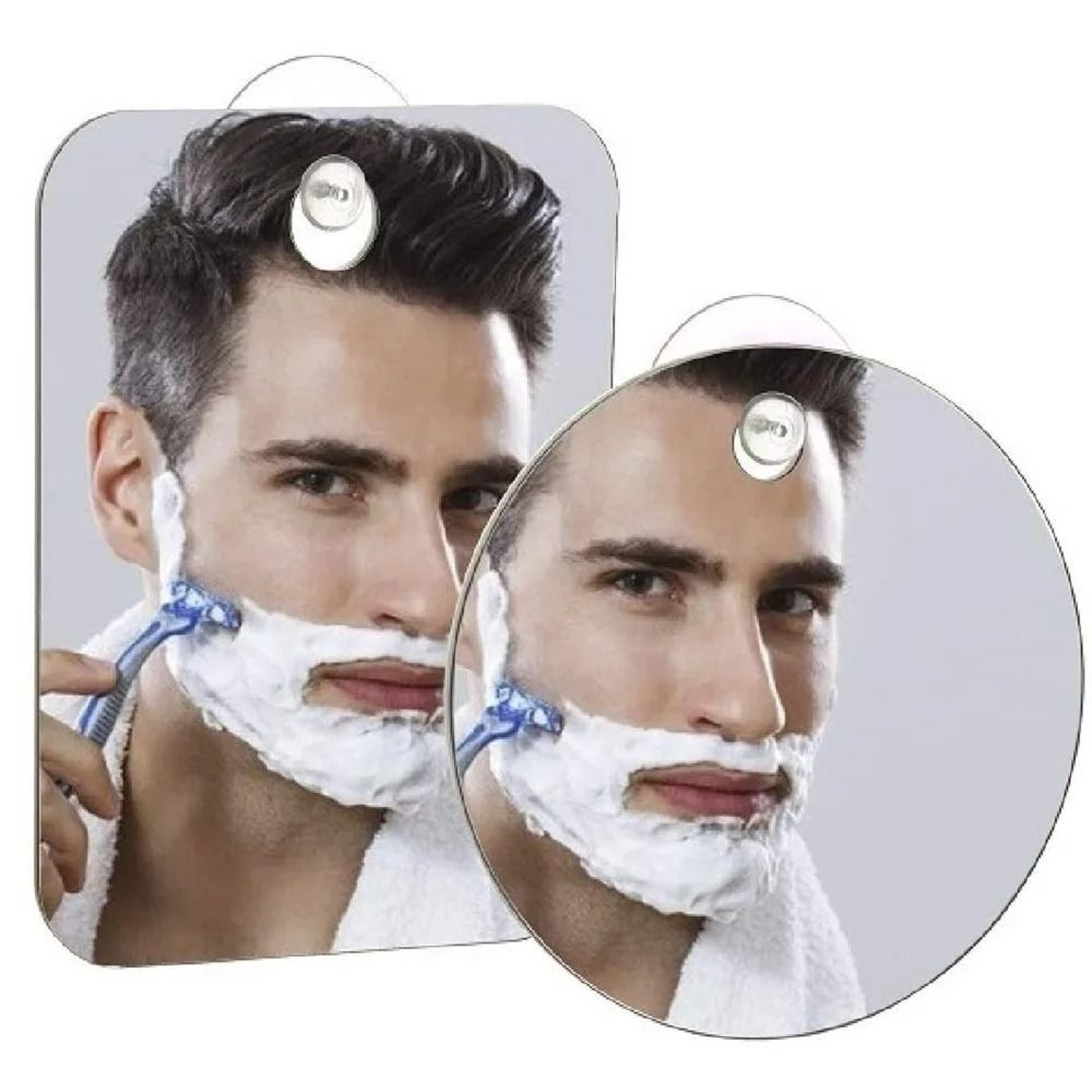 Unbreakable Acrylic FogFree Shower Mirror With Suction Cup Mount 3