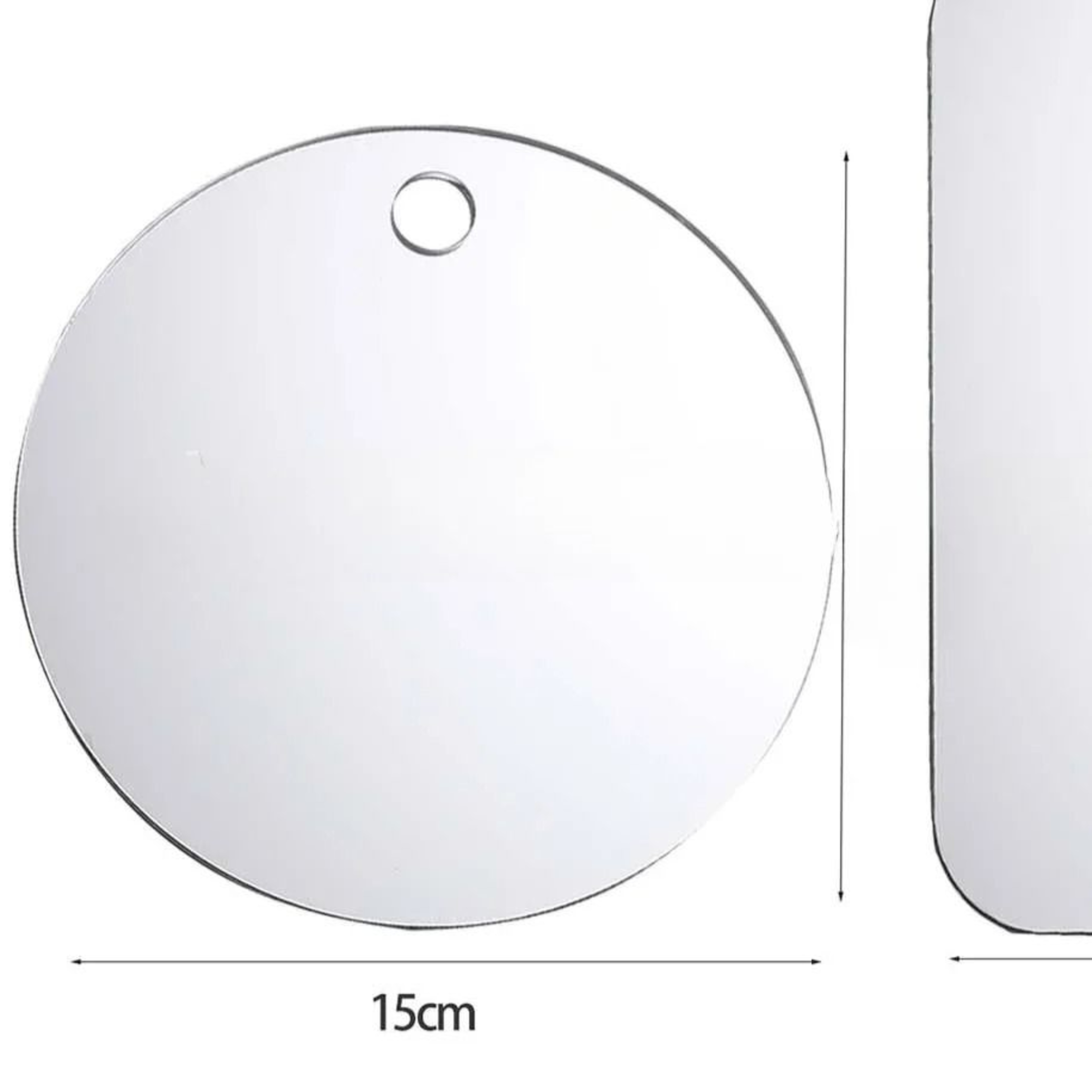 Unbreakable Acrylic FogFree Shower Mirror With Suction Cup Mount 6
