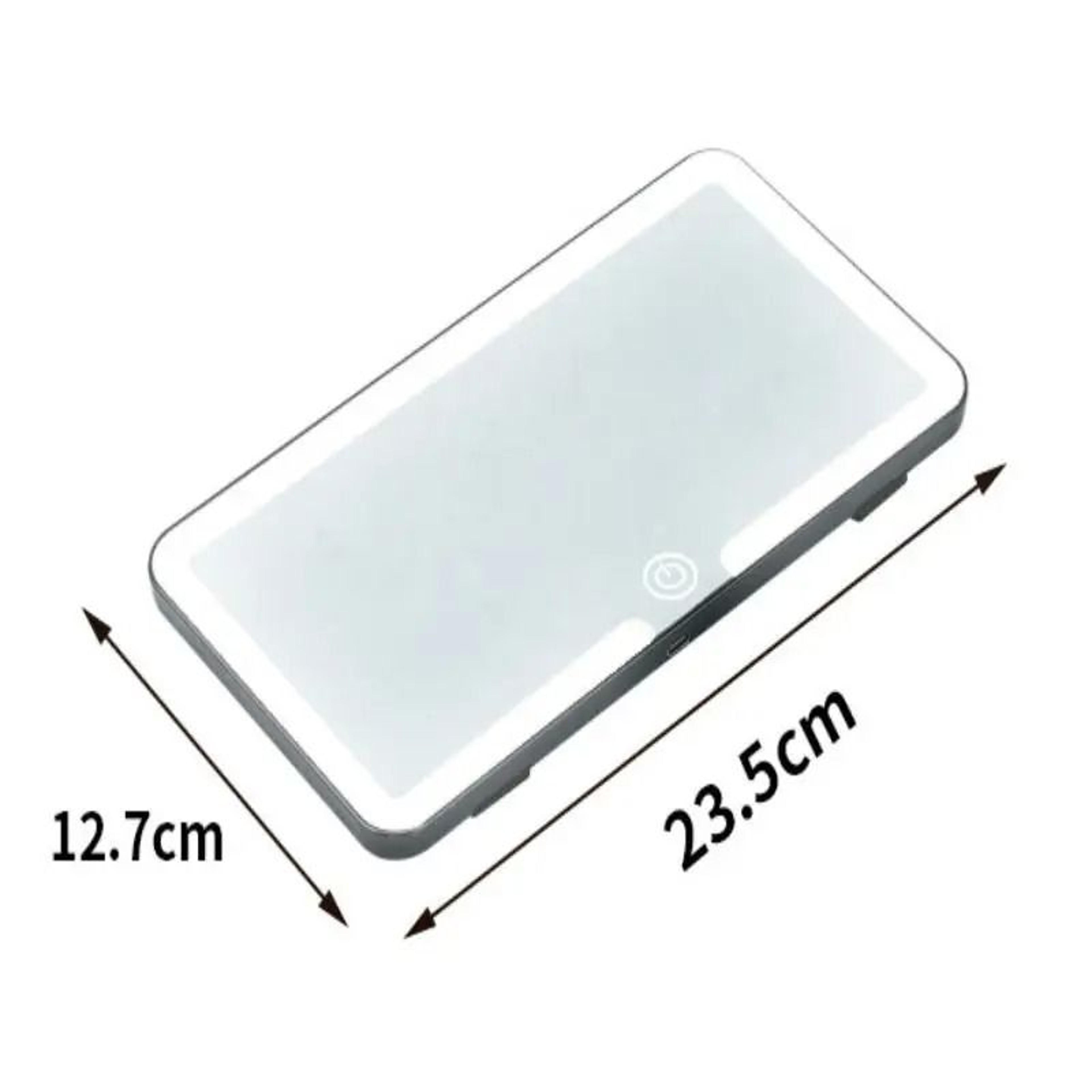 Rechargeable LED Car Sun Visor Vanity Mirror With Touch Control  UltraThin Design 5