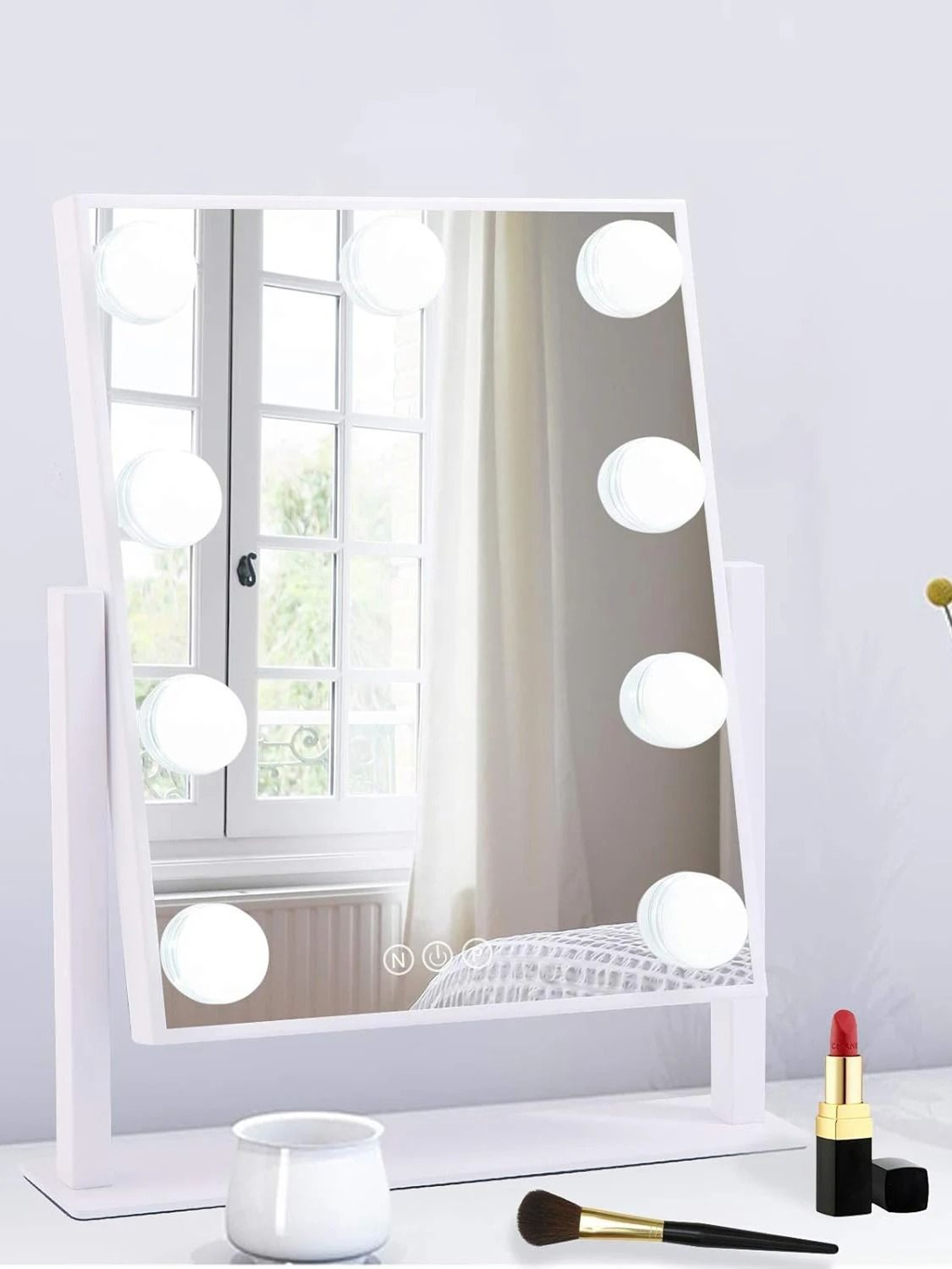 Hollywood Vanity Mirror With 9 LED Bulbs  360 Rotation For Dressing Room 8