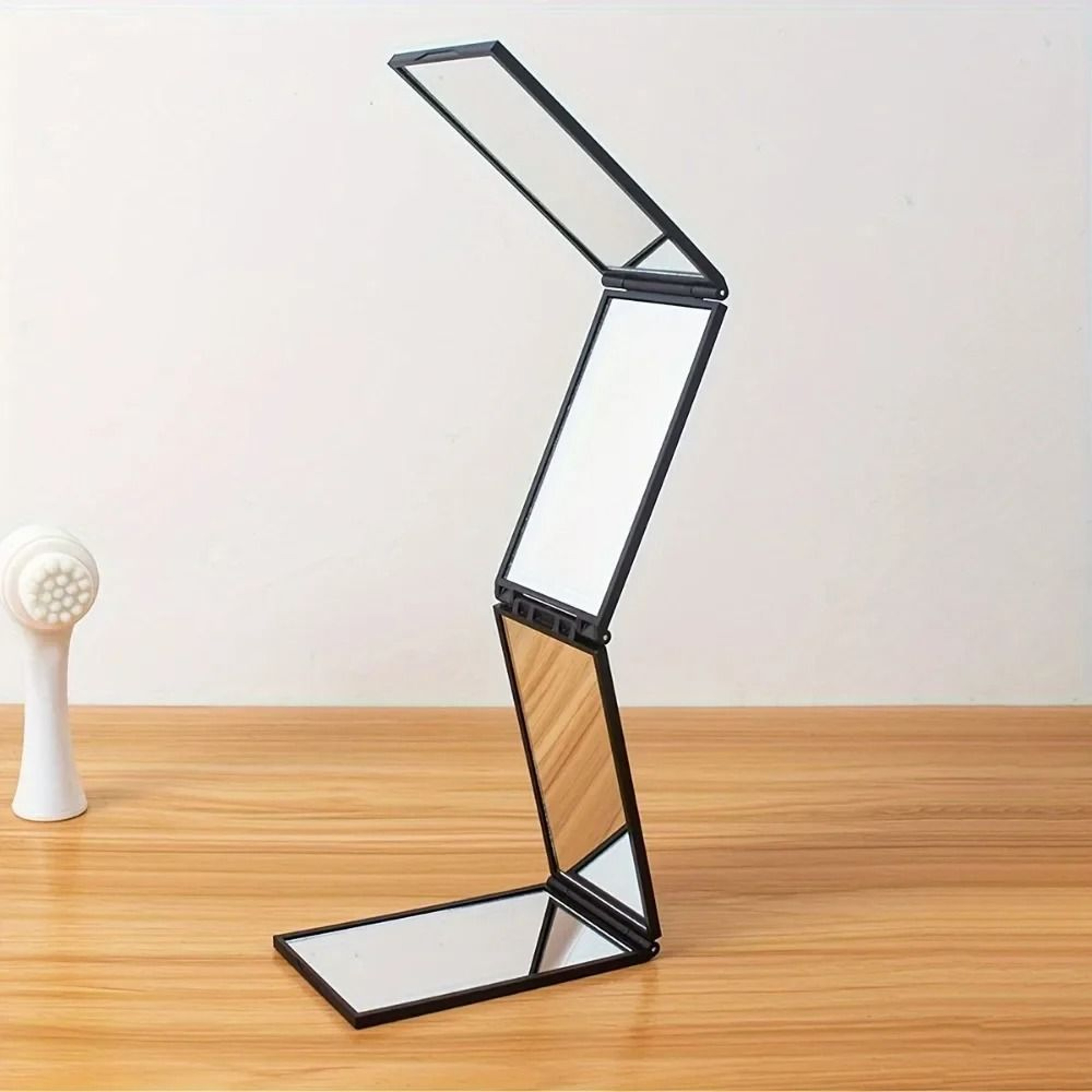 Creative Folding 4Sided MultiAngle SelfHaircut  Rear View Mirror 2