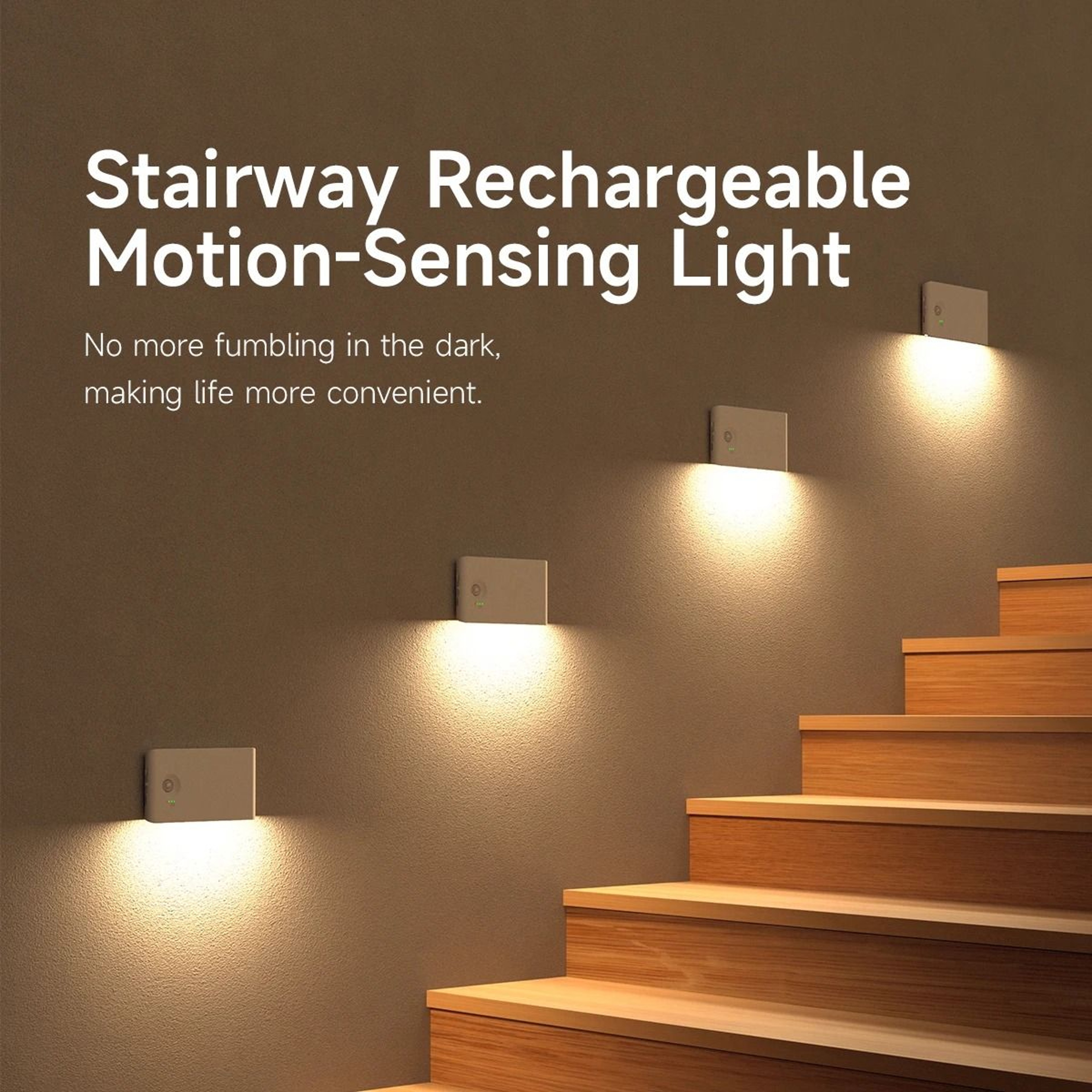 Rechargeable LED Motion Sensor Night Light With Dimmable Ambient Glow  Magnetic Mount 1