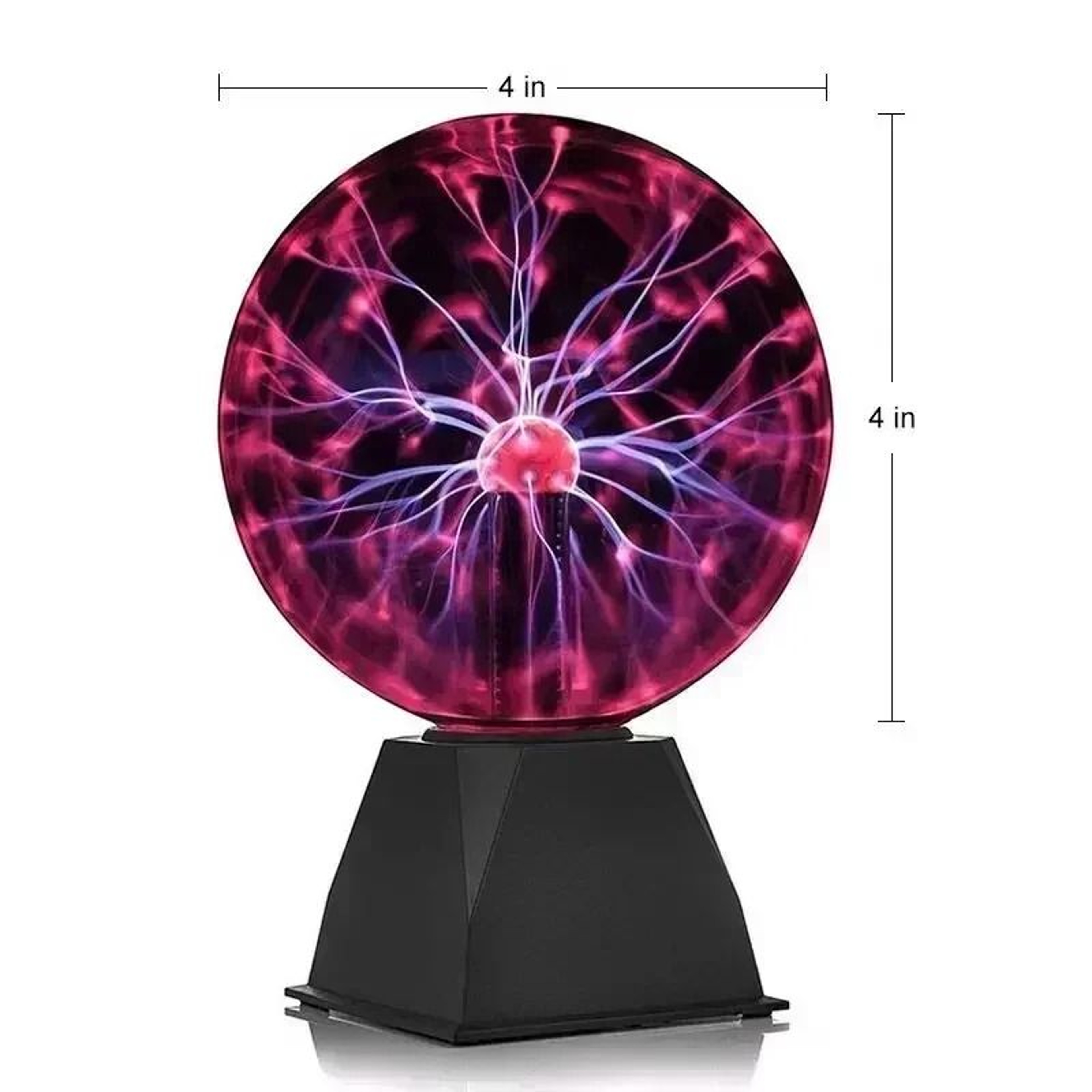 8Inch SoundReactive Magic Plasma Ball Lamp With Touch  Voice Sensitive Lightning Effects 6