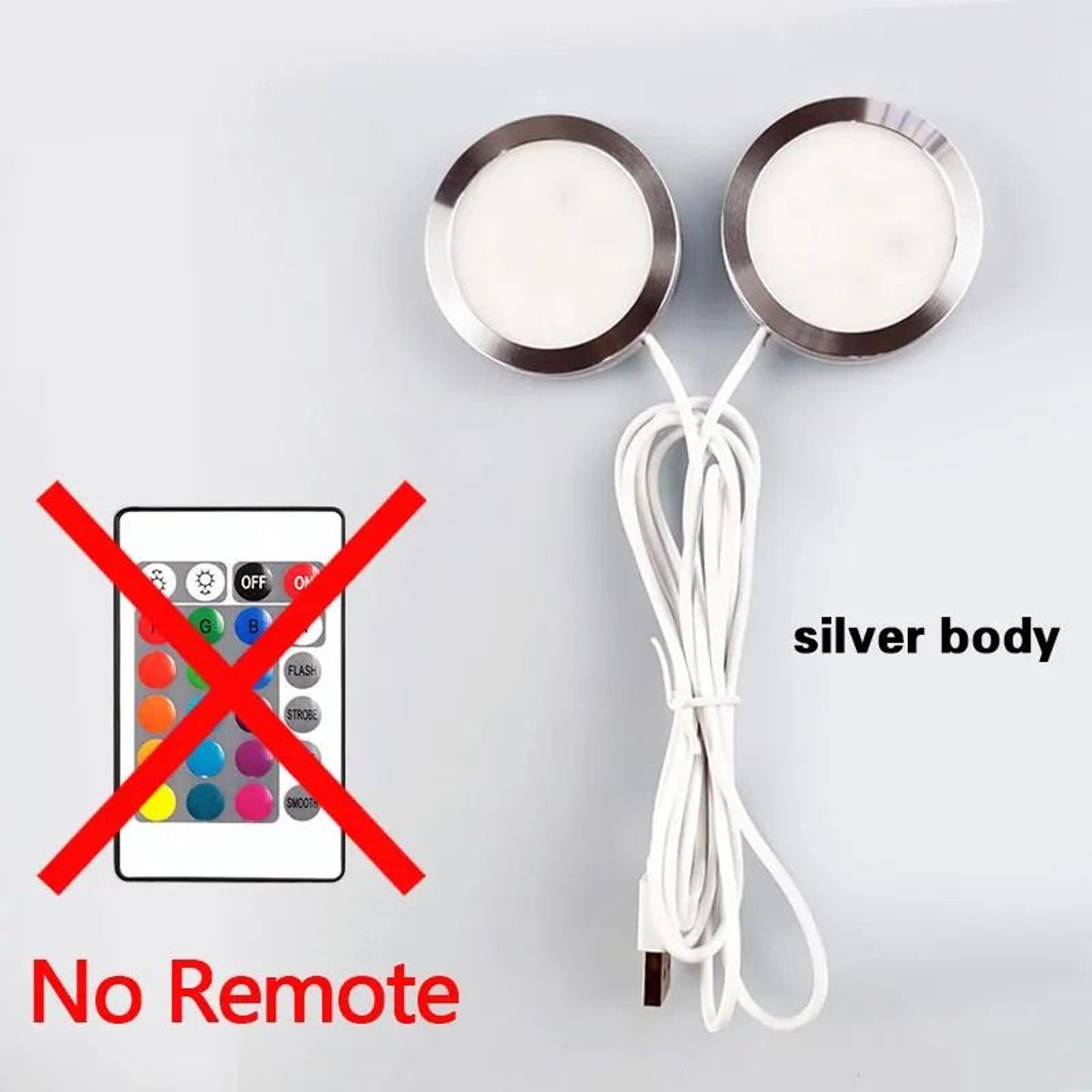 Dual LED USB Mini Spotlights With RGB Remote Control For Jewelry Cabinets  Showcases 10
