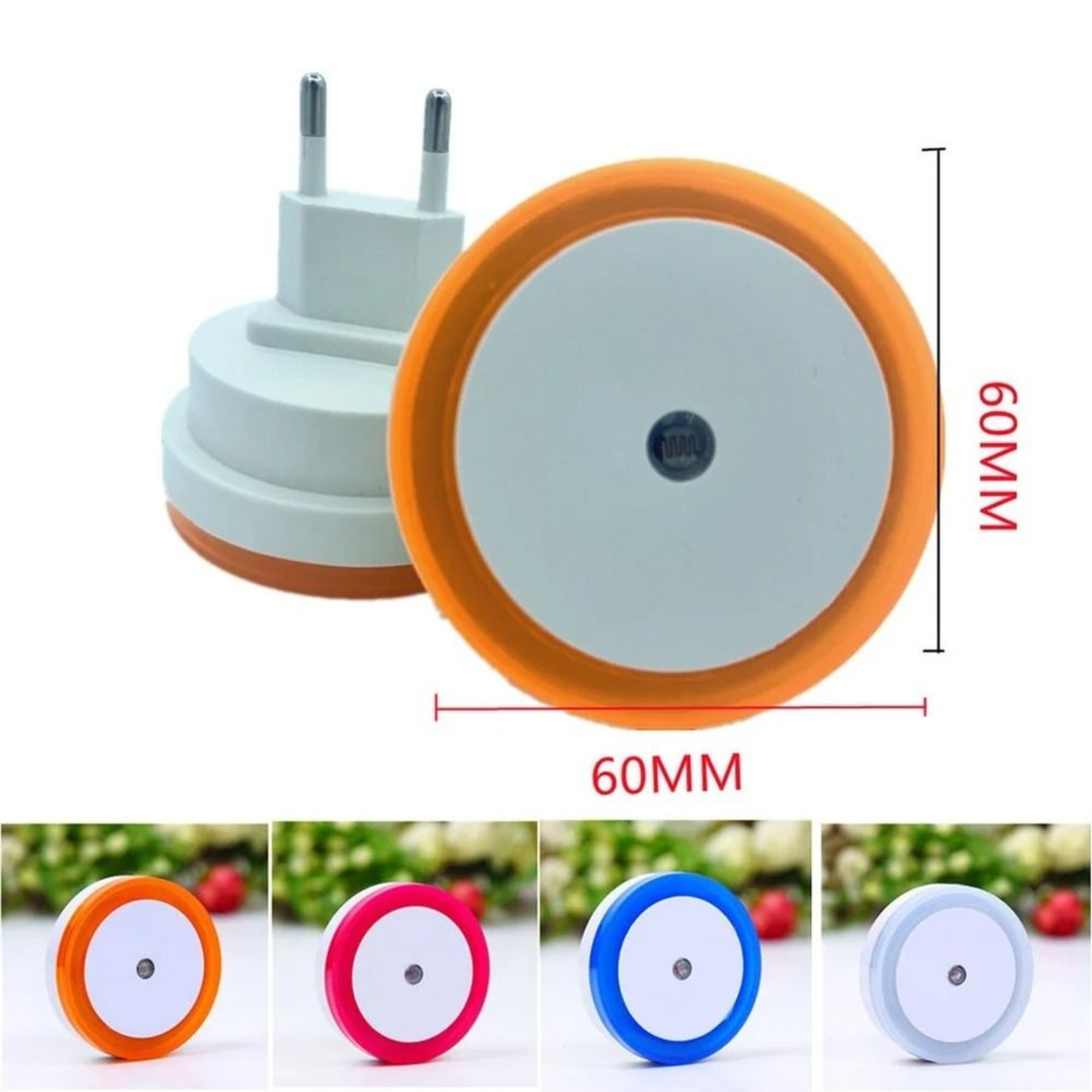 Mini LED Sensor Night Light Auto OnOff Light Sensor PlugIn Lamp 4