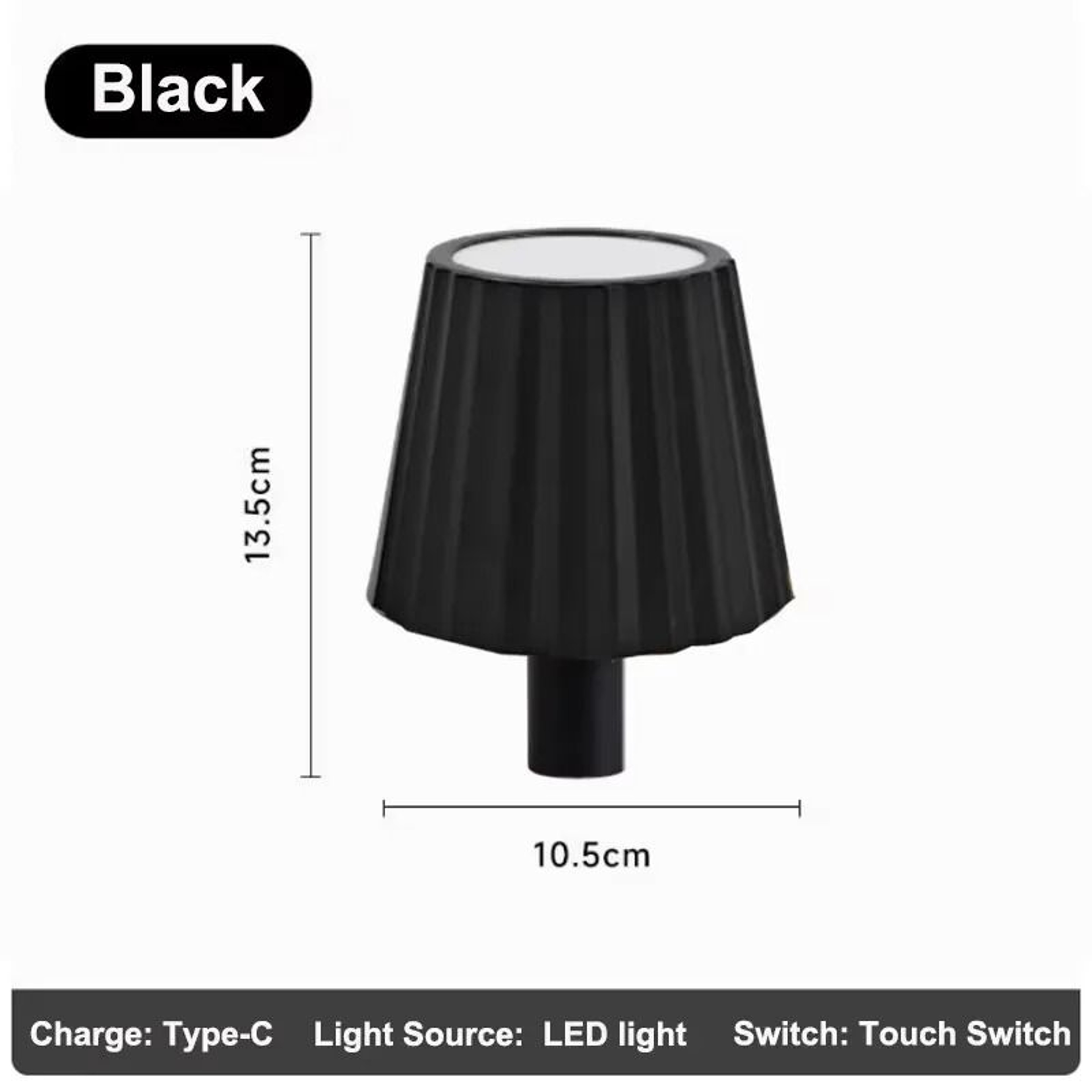 Wireless LED Wine Bottle Topper Table Lamp TouchDimmable Rechargeable Light 11