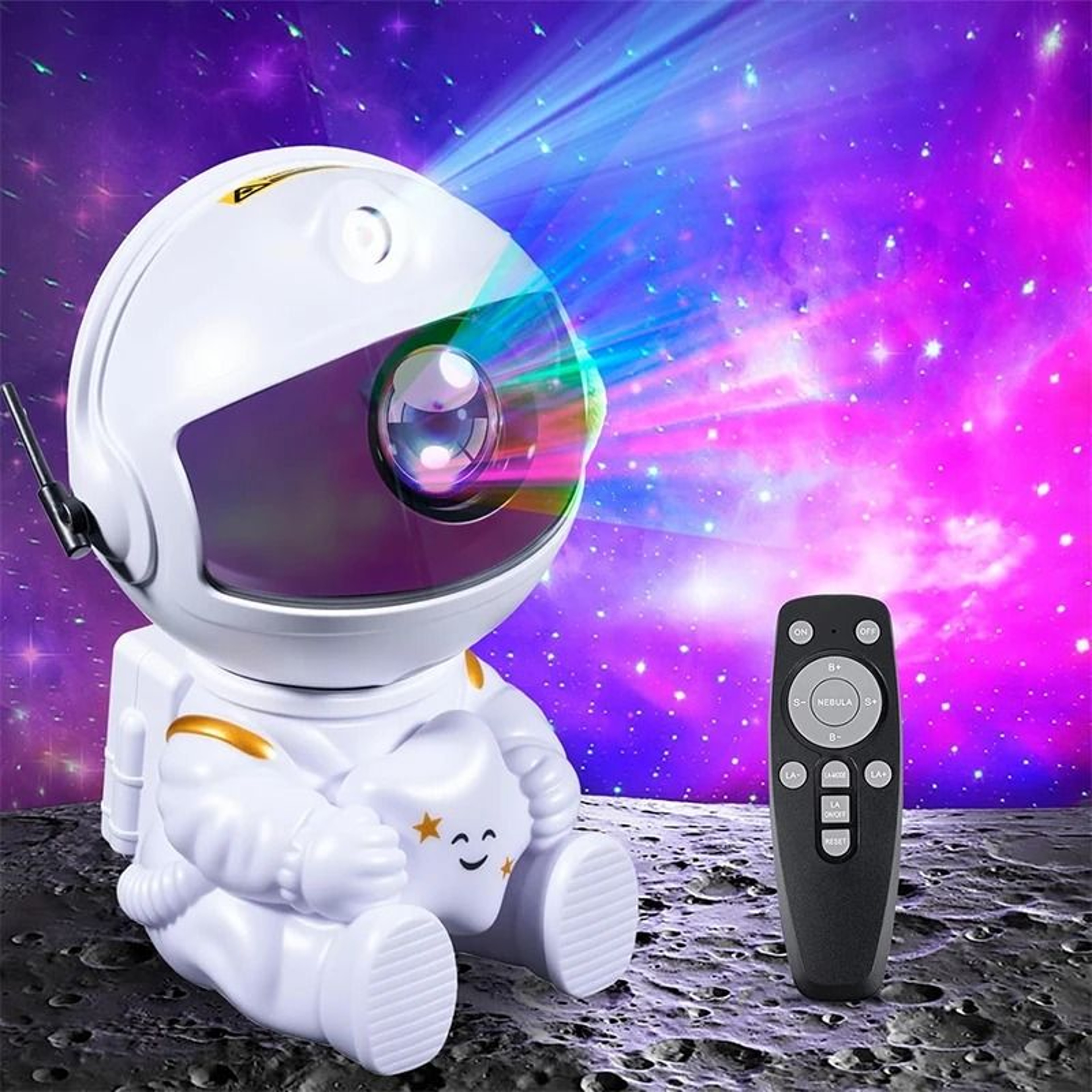 Astronaut Galaxy Nebula  Star Projector Night Light With Remote Control 0